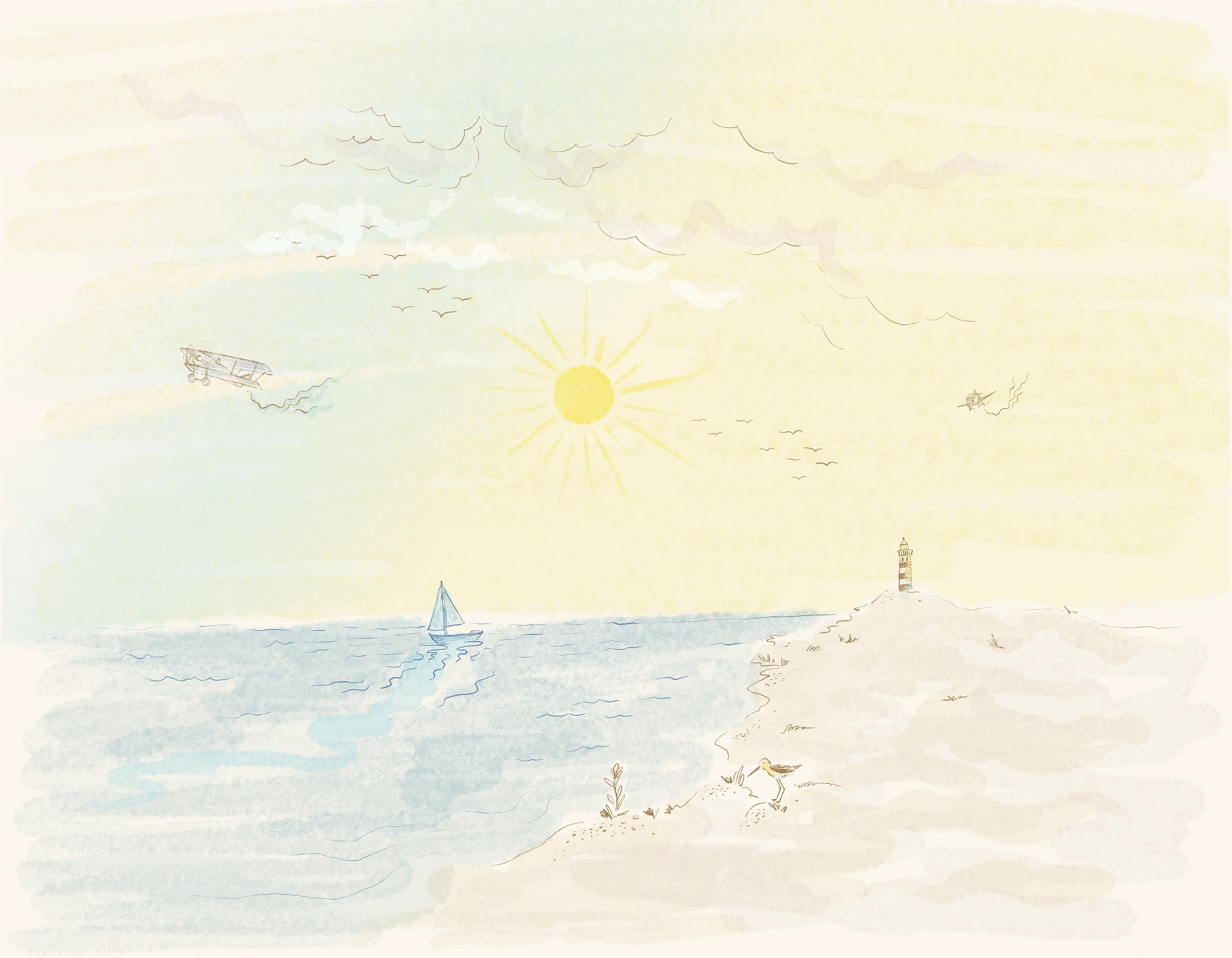 Morning Light Wall Mural Sample