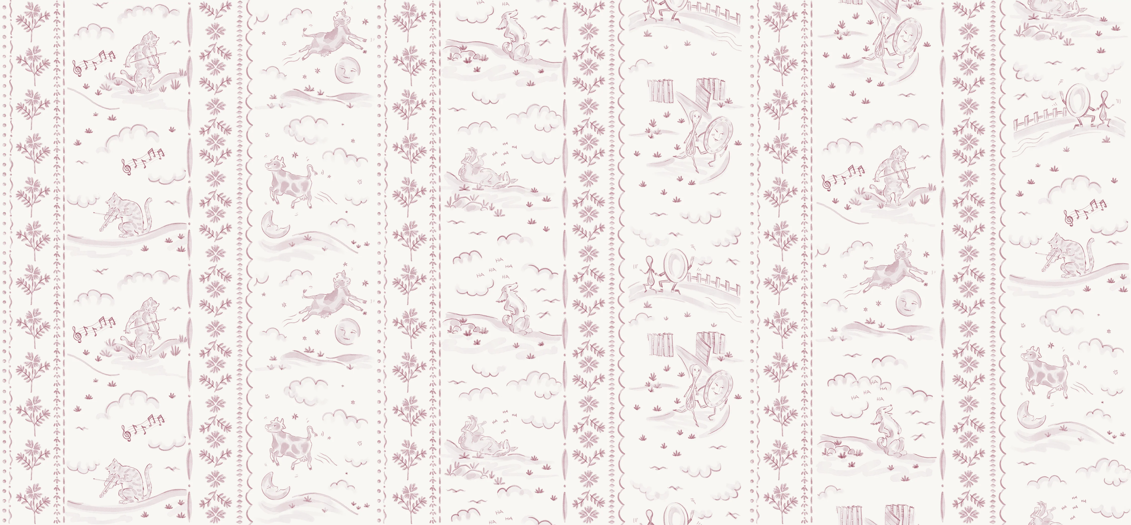 Nursery Rhyme Wallpaper Sample - Image 2