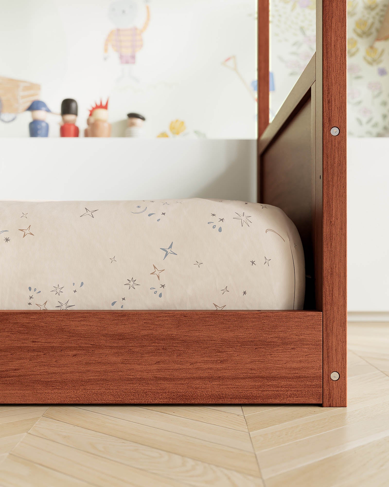 Our House Kids Bed | Convertible Montessori Floor Bed to Twin - Image 8