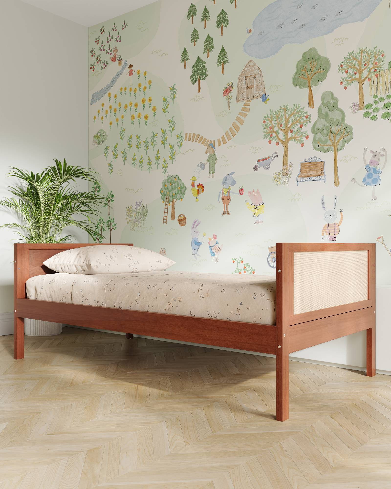 Our House Kids Bed | Convertible Montessori Floor Bed to Twin - Image 9