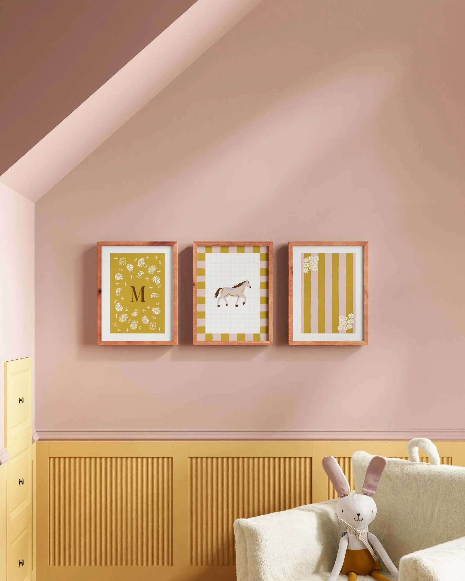 Palomino Horse Personalized Wall Art Set - Image 11