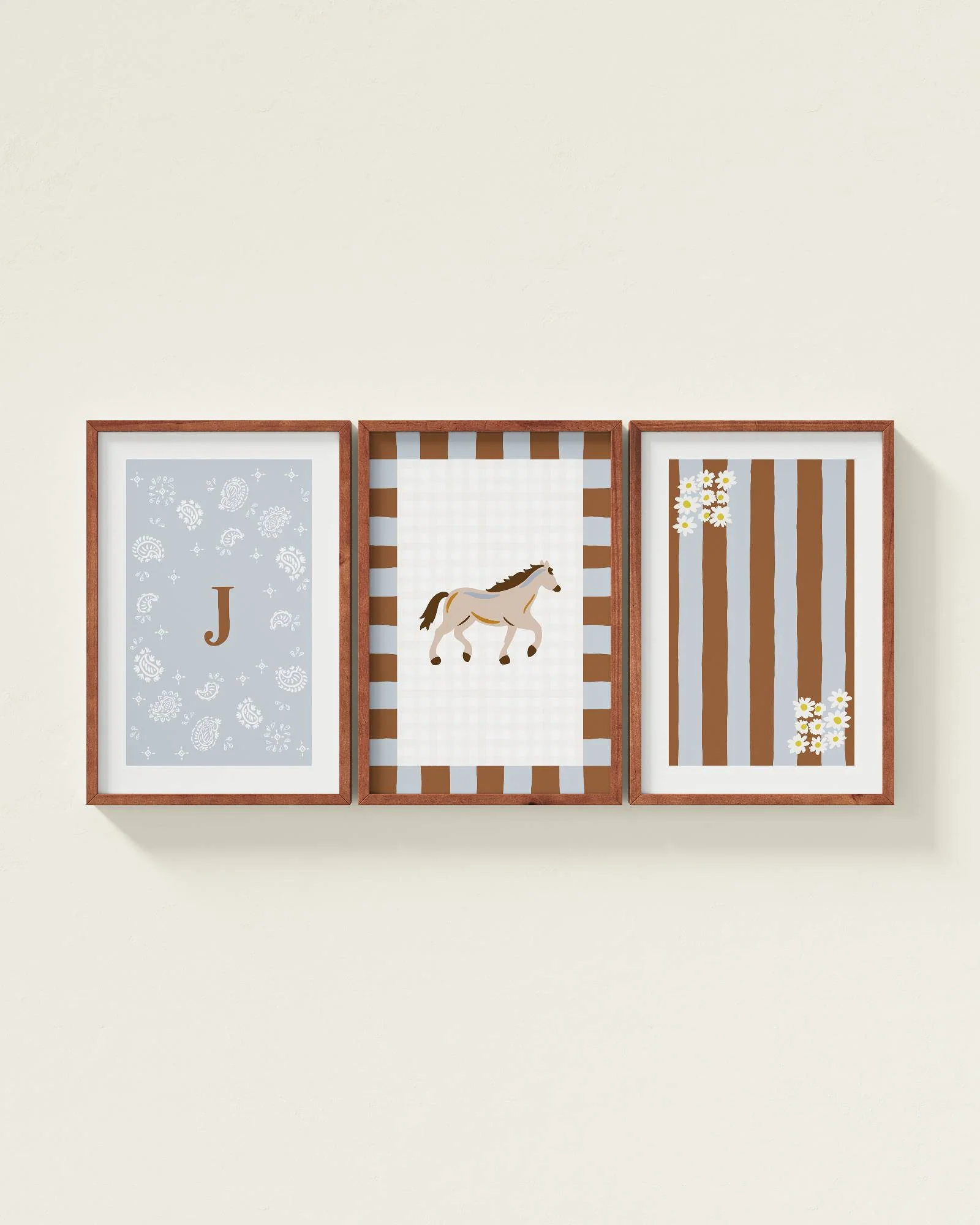 Palomino Horse Personalized Wall Art Set - Image 19