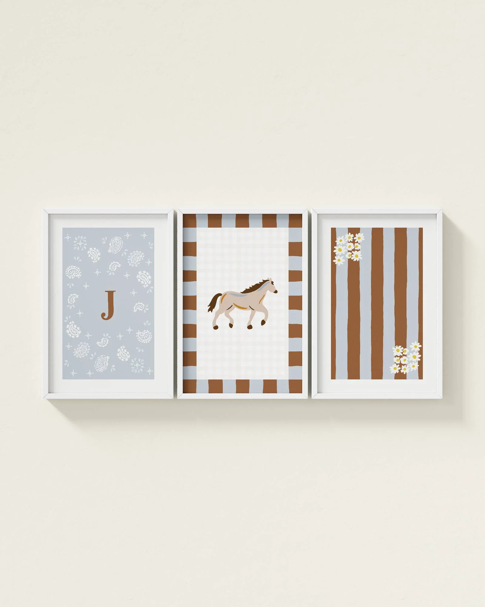 Palomino Horse Personalized Wall Art Set - Image 20