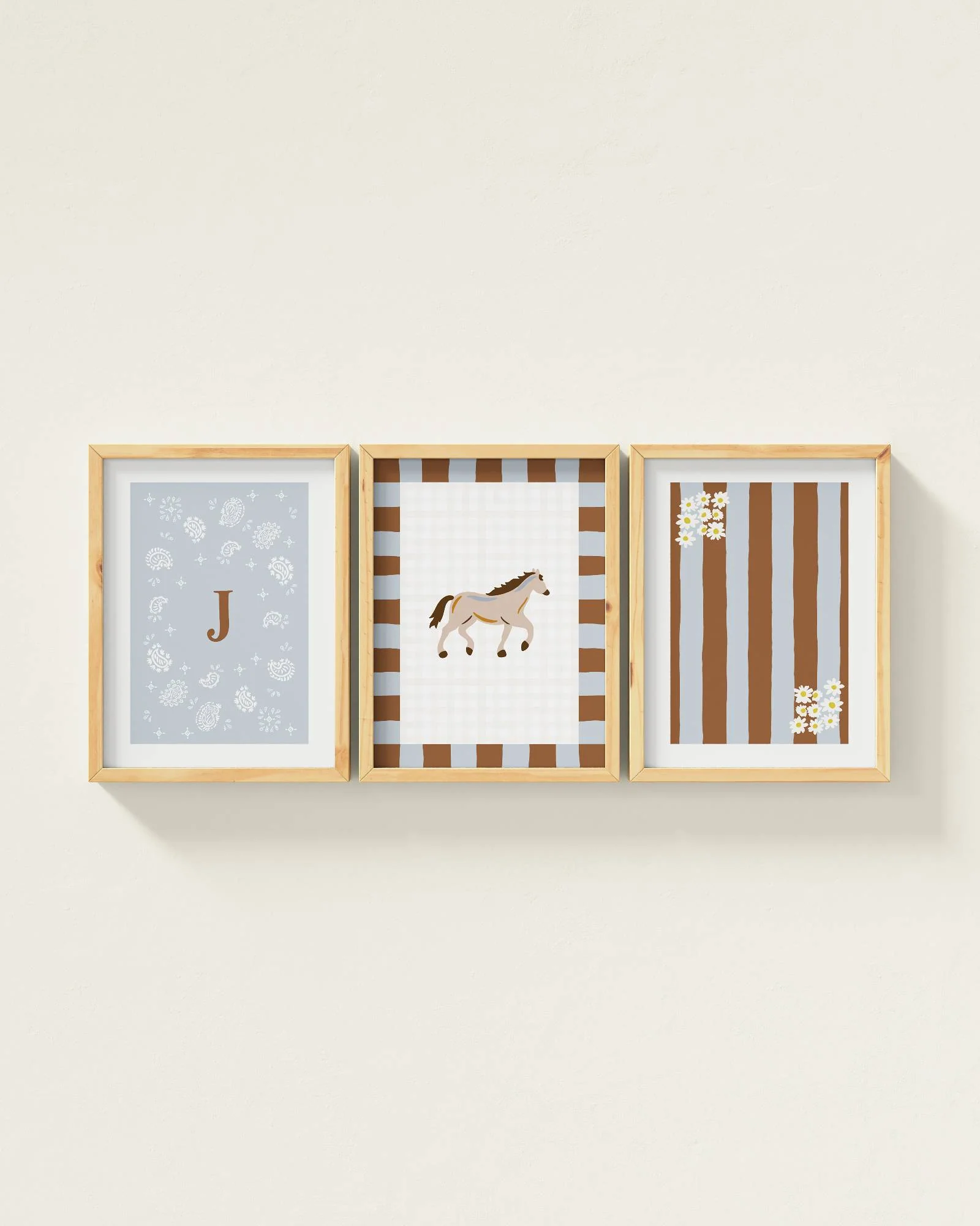 Palomino Horse Personalized Wall Art Set - Image 21