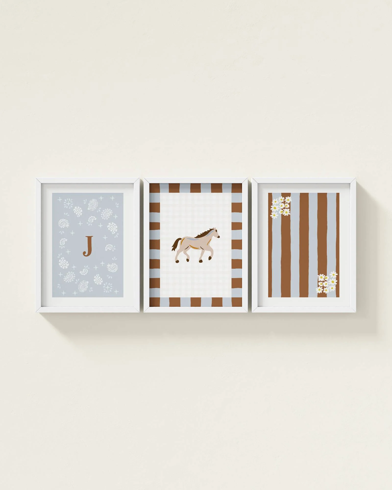 Palomino Horse Personalized Wall Art Set - Image 22