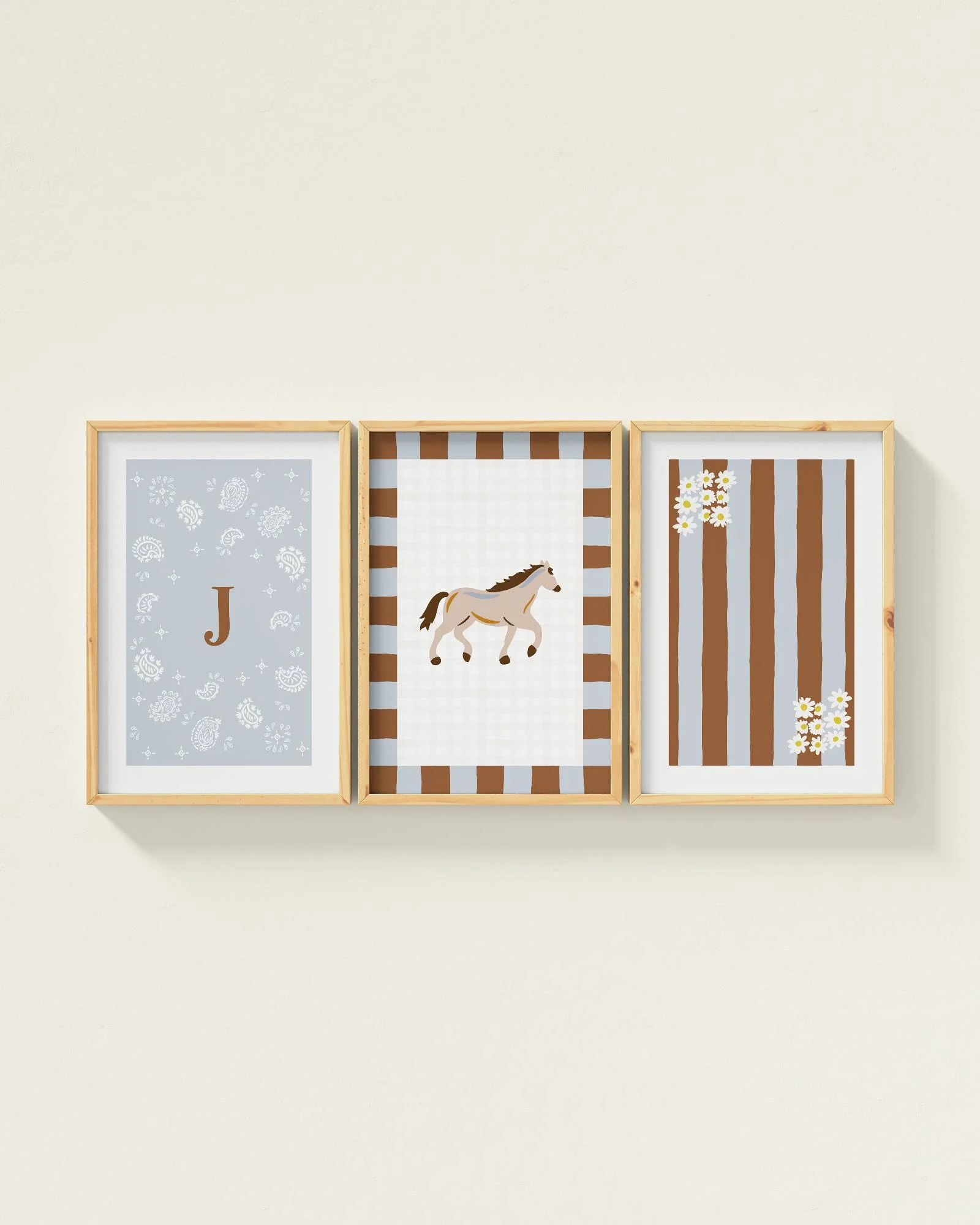 Palomino Horse Personalized Wall Art Set - Image 23