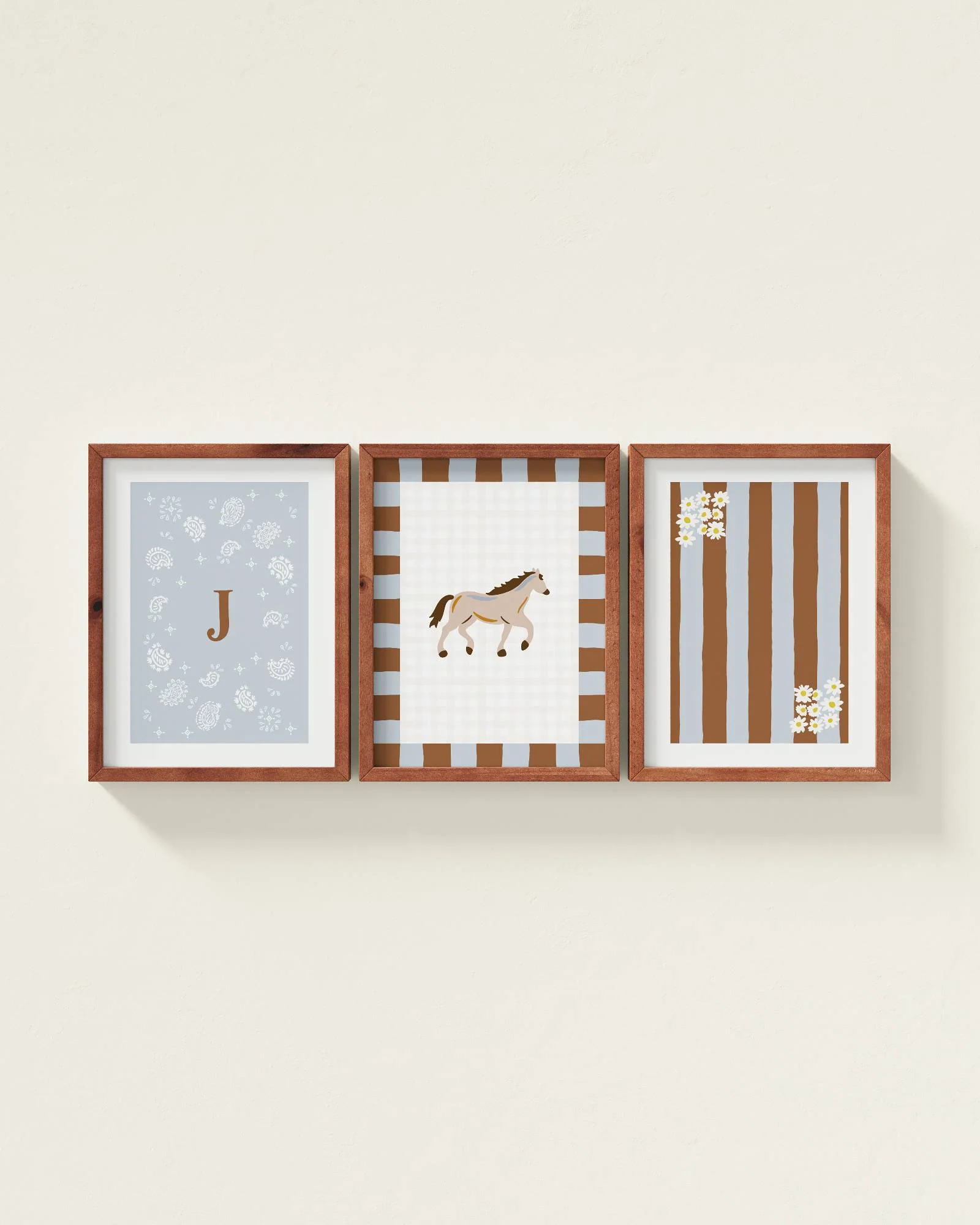 Palomino Horse Personalized Wall Art Set - Image 24