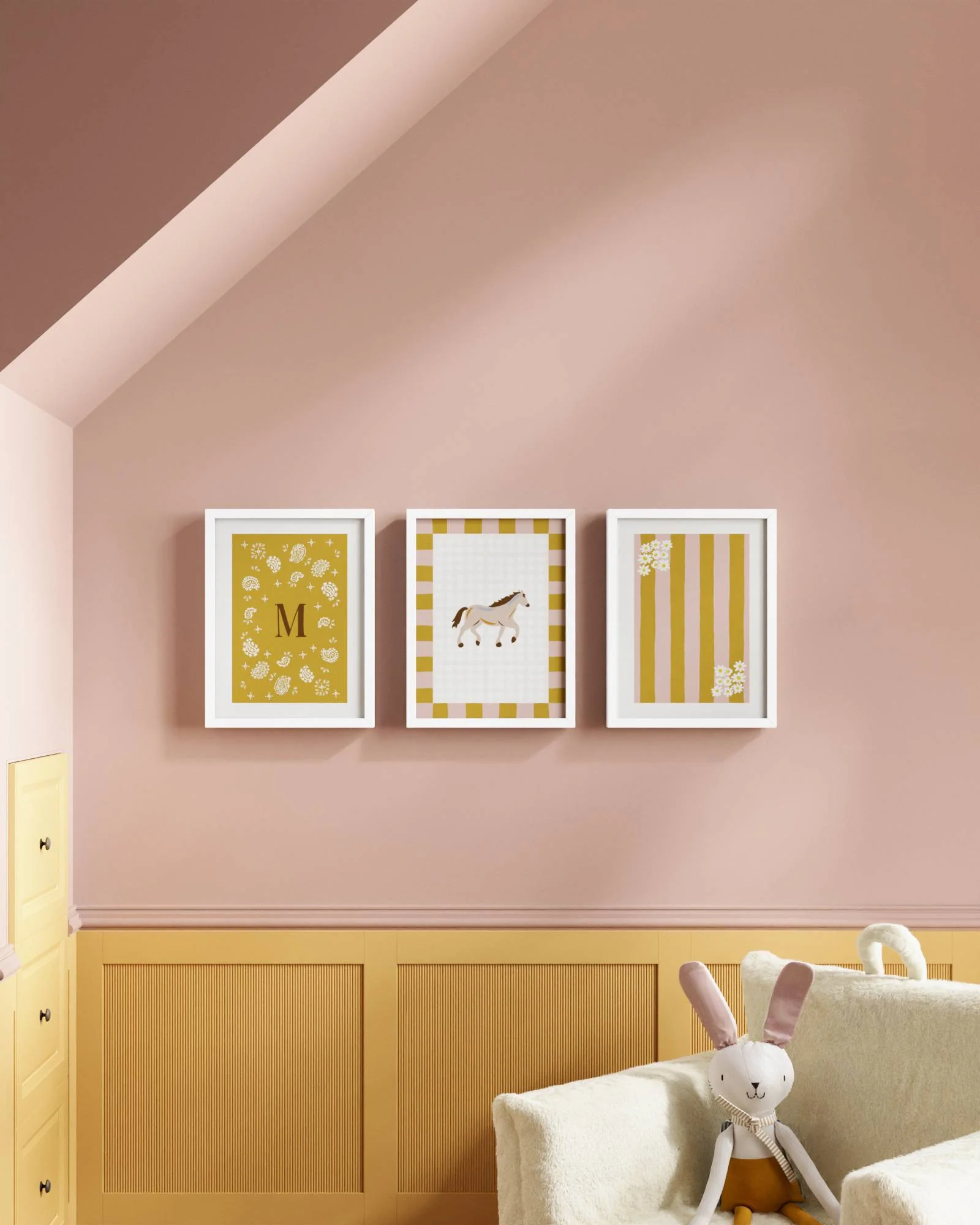 Palomino Horse Personalized Wall Art Set - Image 7