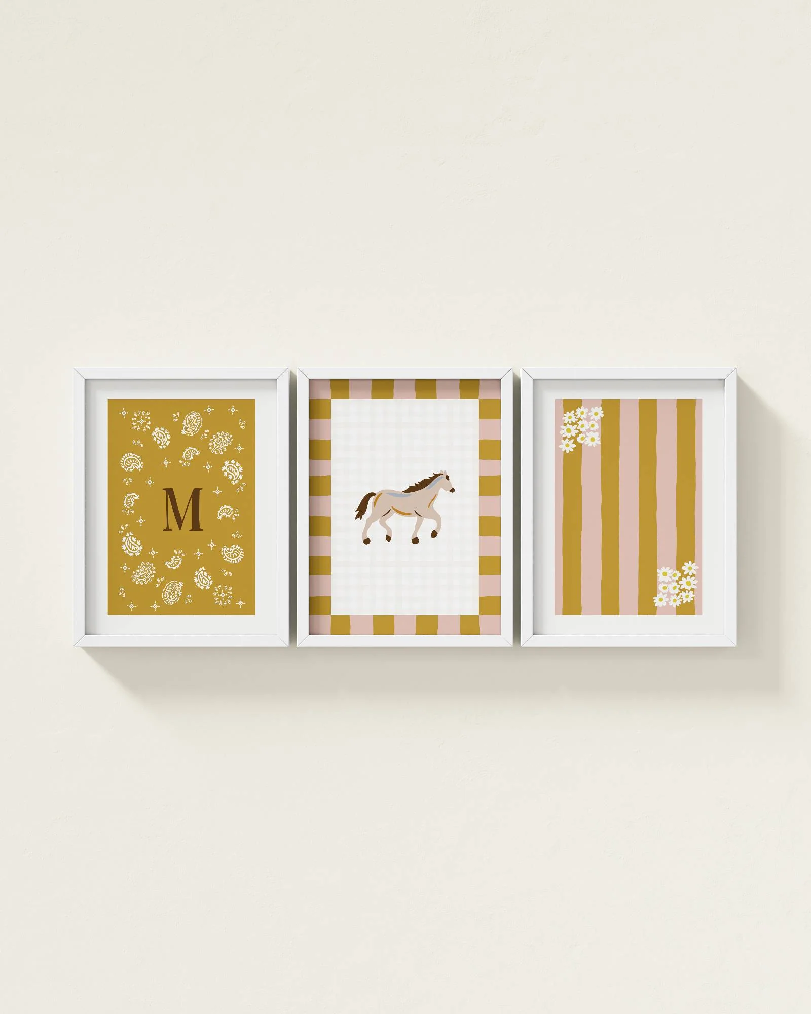 Palomino Horse Personalized Wall Art Set - Image 8