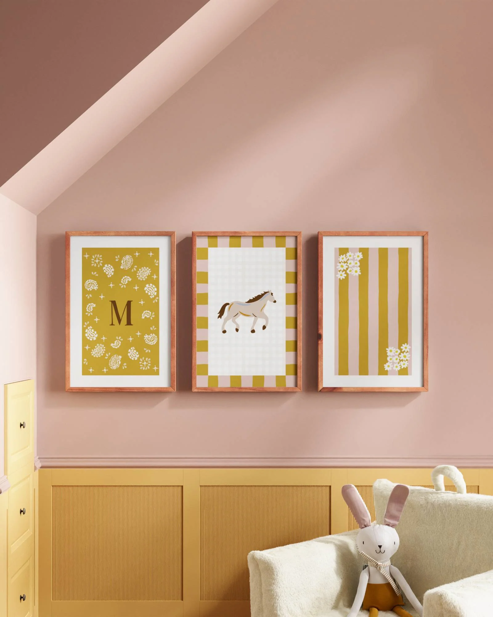 Palomino Horse Personalized Wall Art Set - Image 9