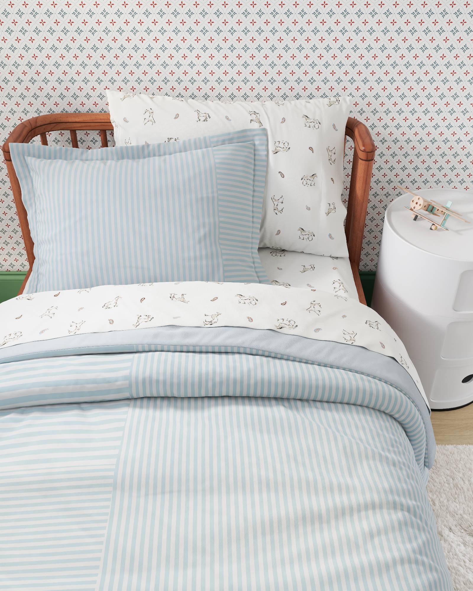 Patchwork Twin Duvet Cover Set - Image 7
