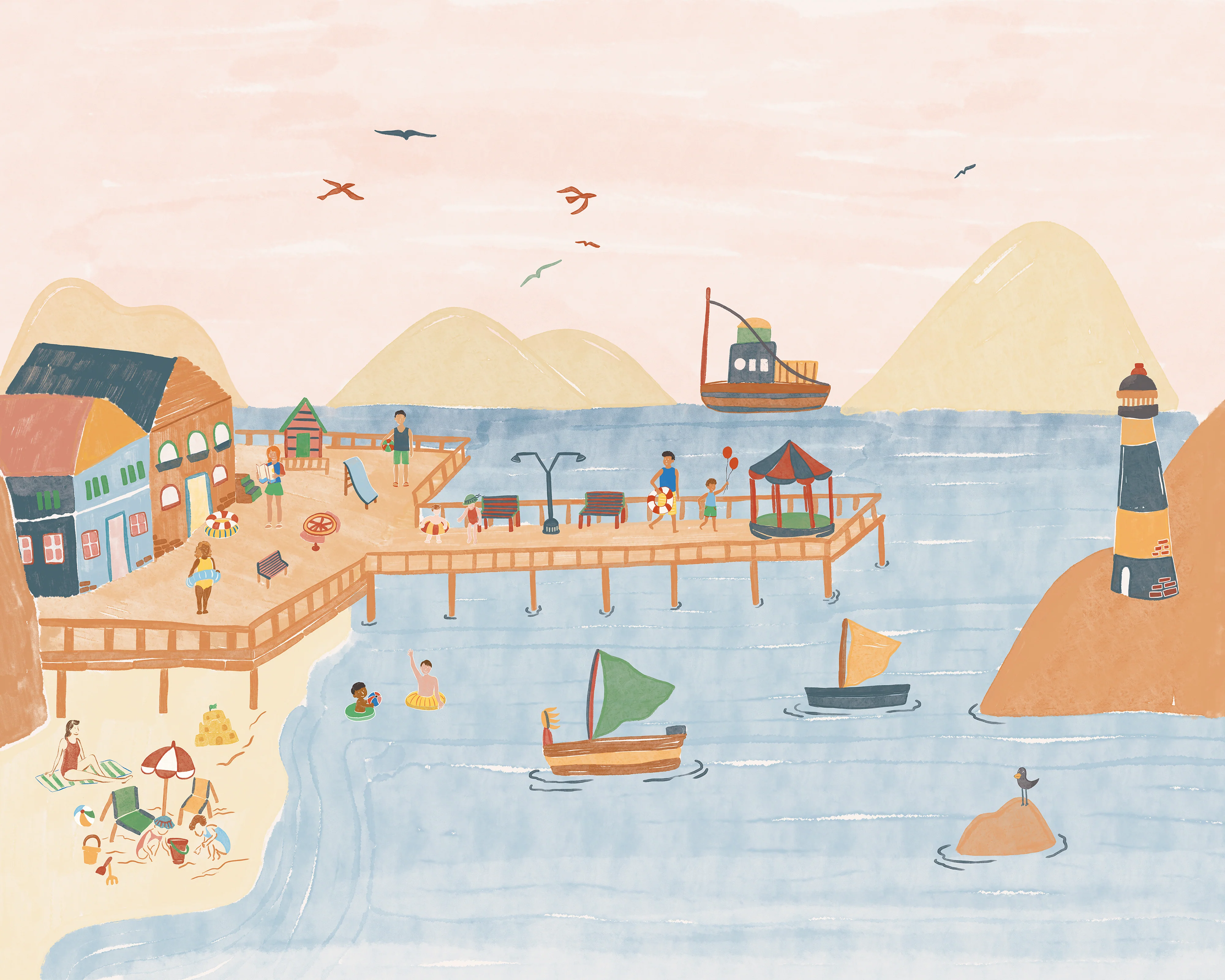 Pier Wall Mural - Image 4