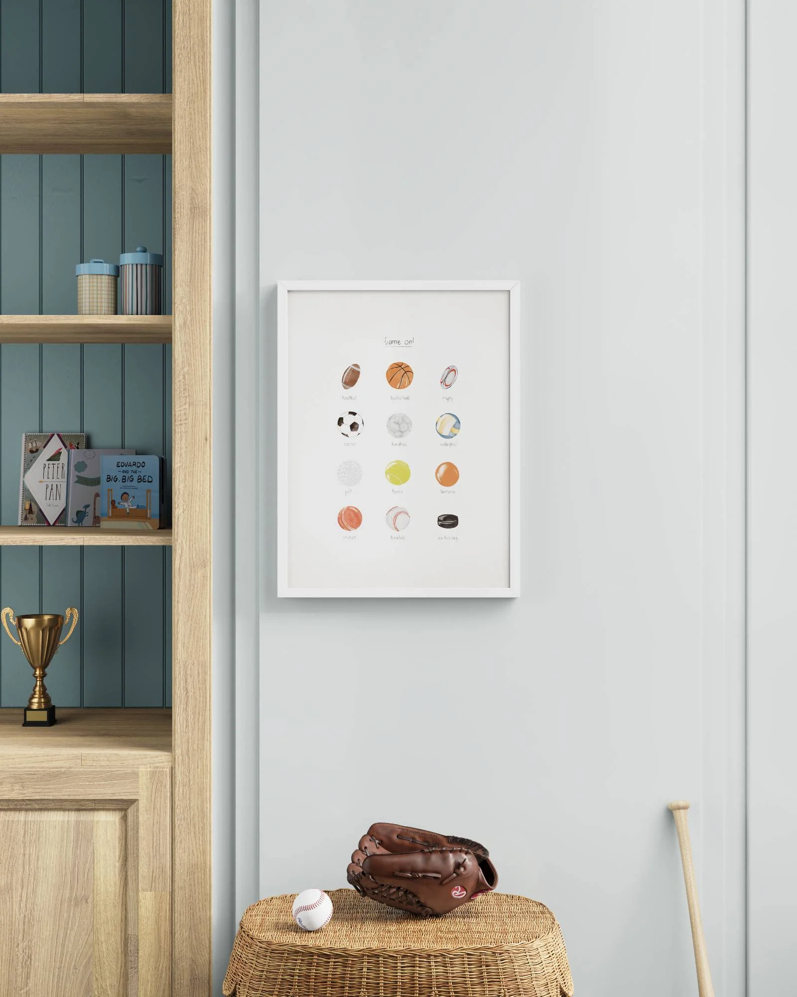 Play Ball Framed Wall Art