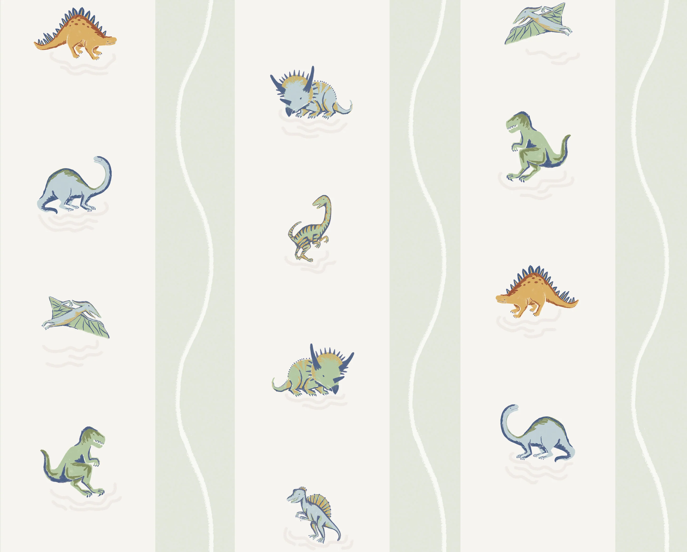 Prehistoric Party Wallpaper Sample
