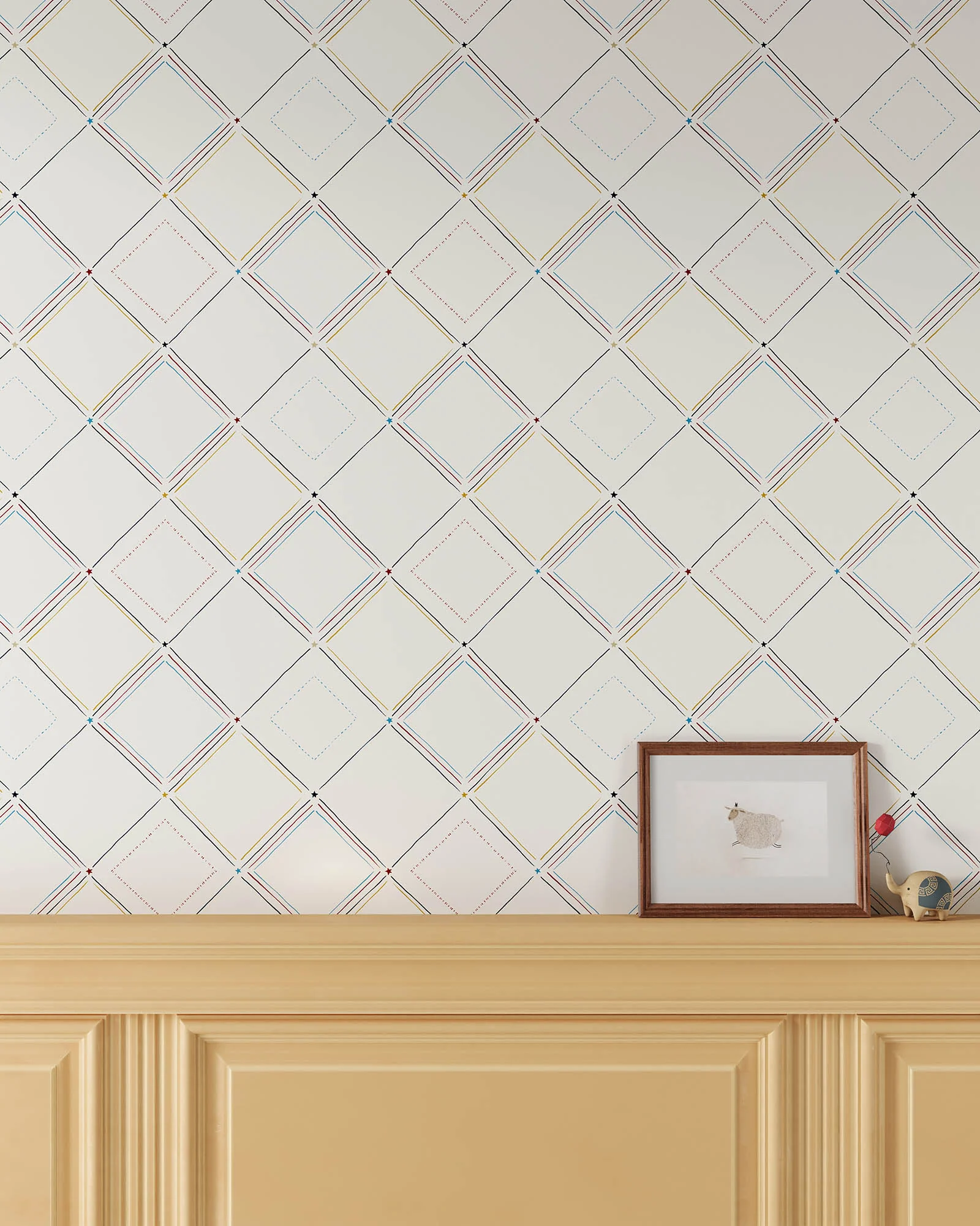 Quilted Stars Wallpaper - Image 6