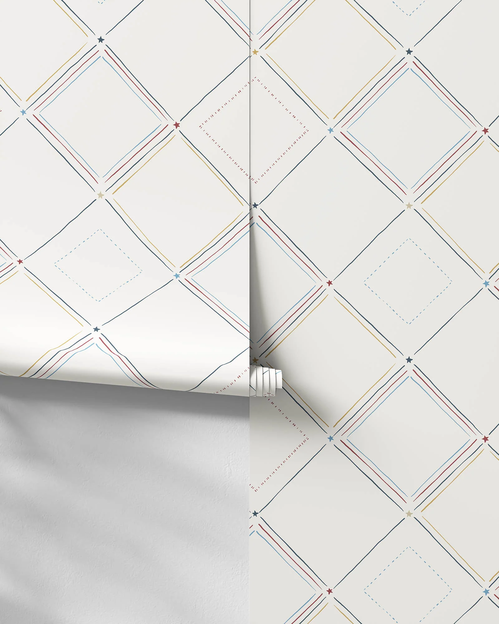 Quilted Stars Wallpaper - Image 8