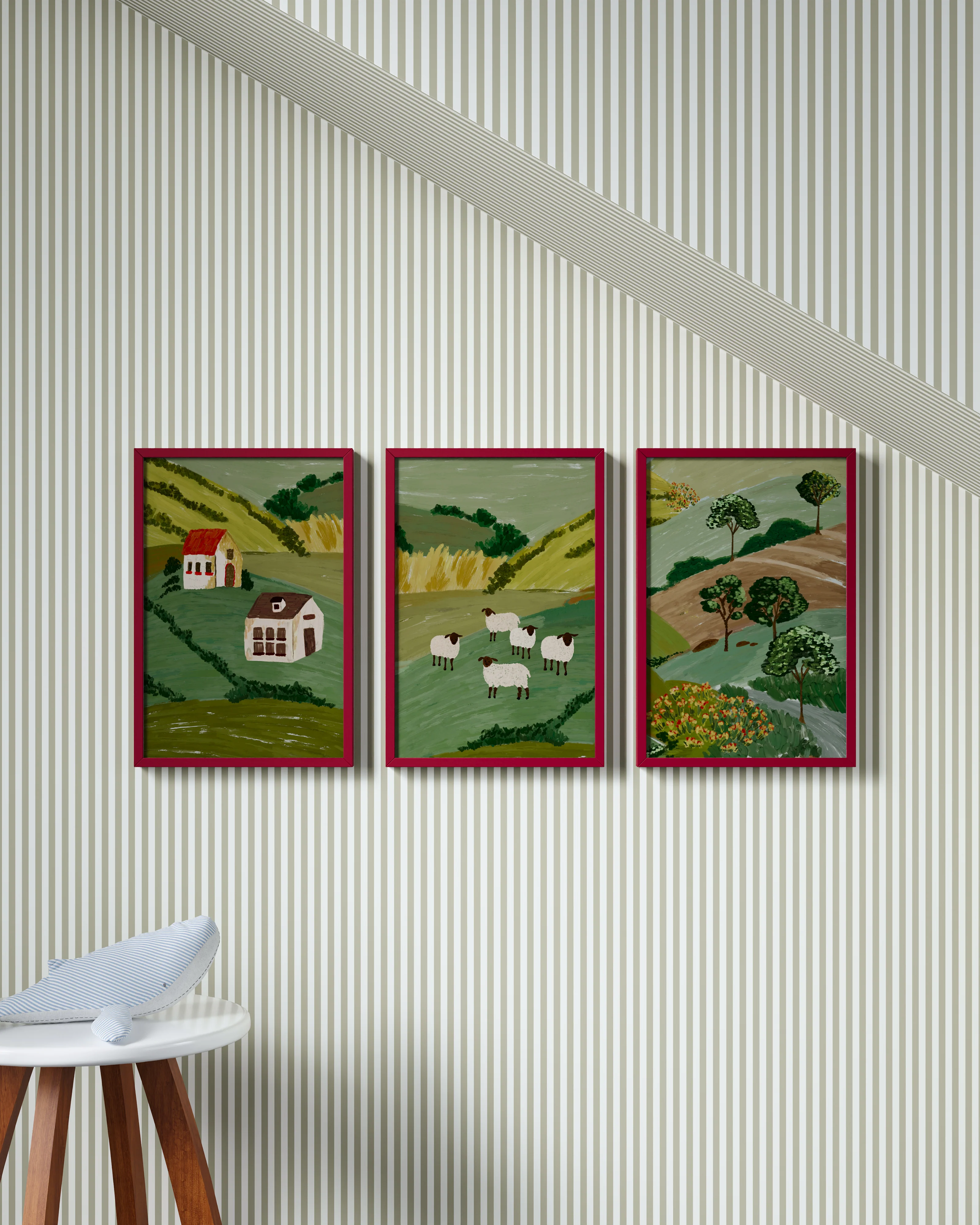Rolling Hills Wall Art Set - Image 8