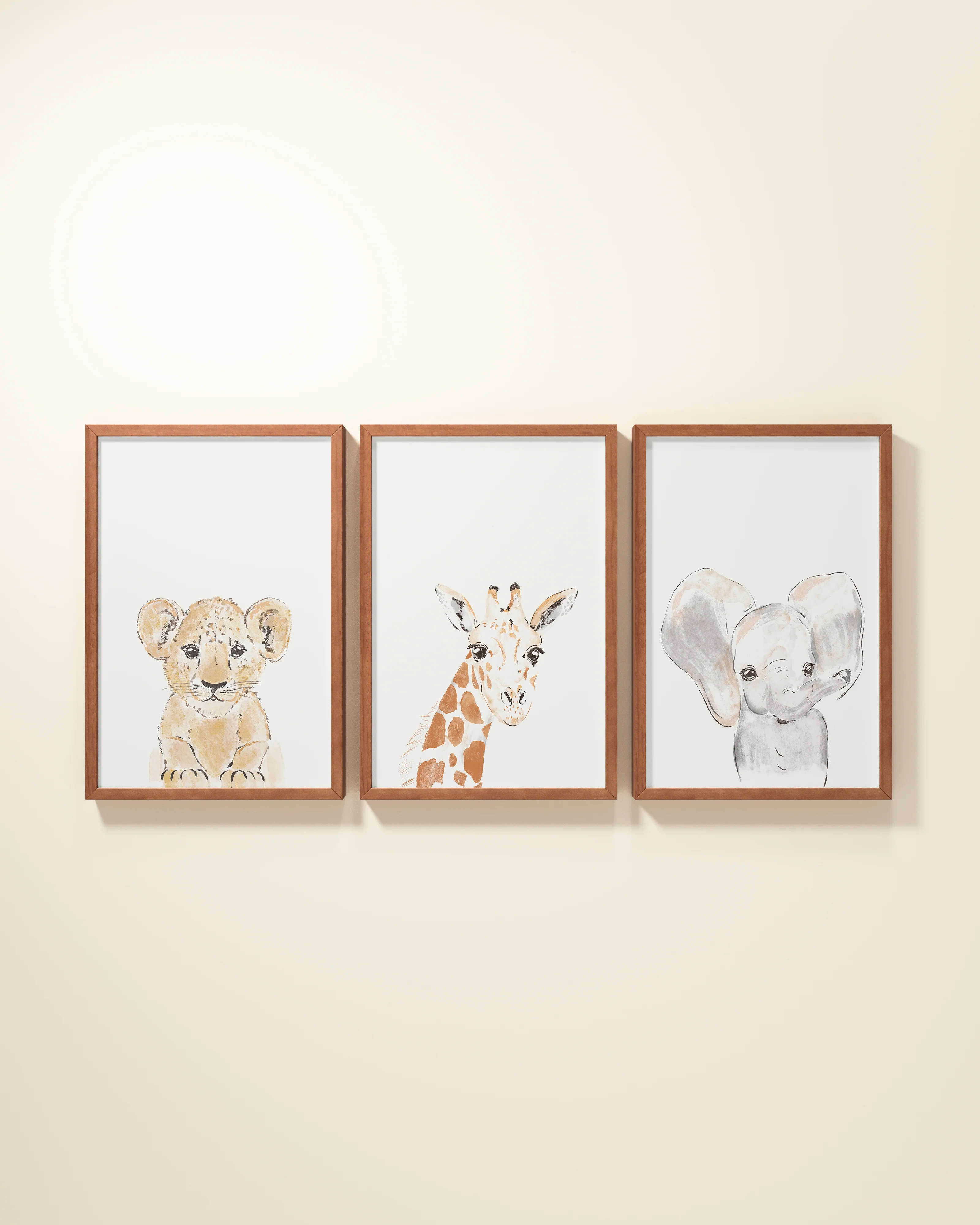 Safari Animals Framed Wall Art Set - Image 7