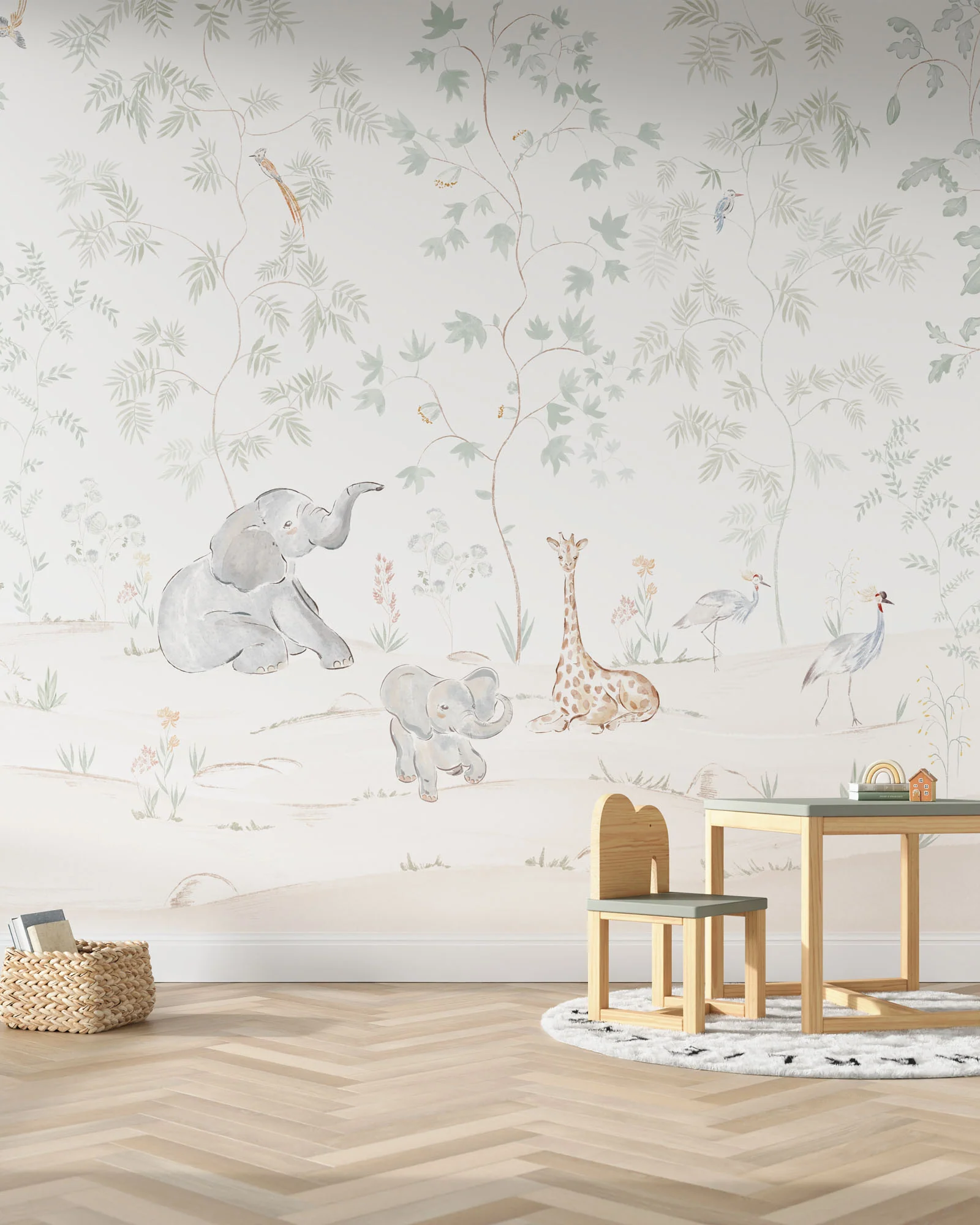 Safari Friends Wall Mural - Image 2