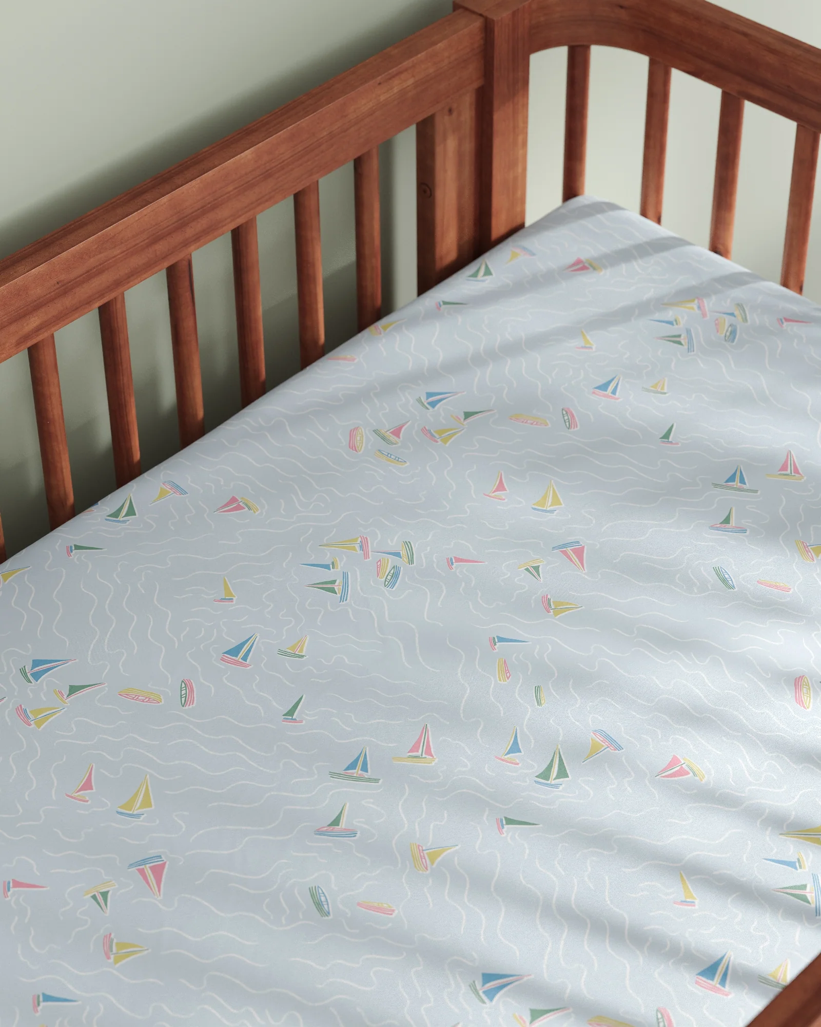 Sail Away Crib Sheet Set - Image 3