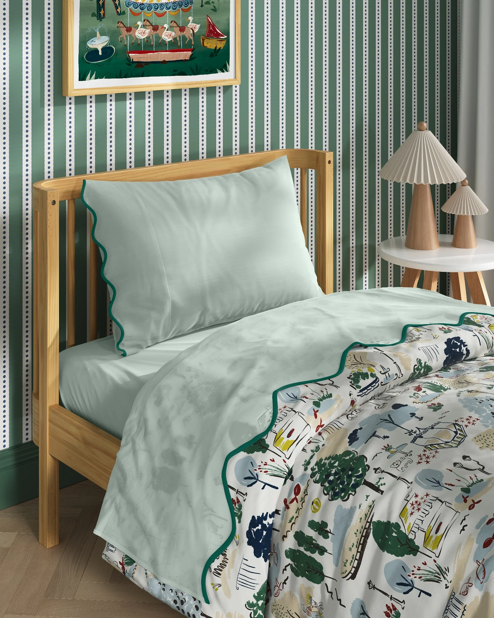 Scallop Edge Twin Sheet Set - Image 12