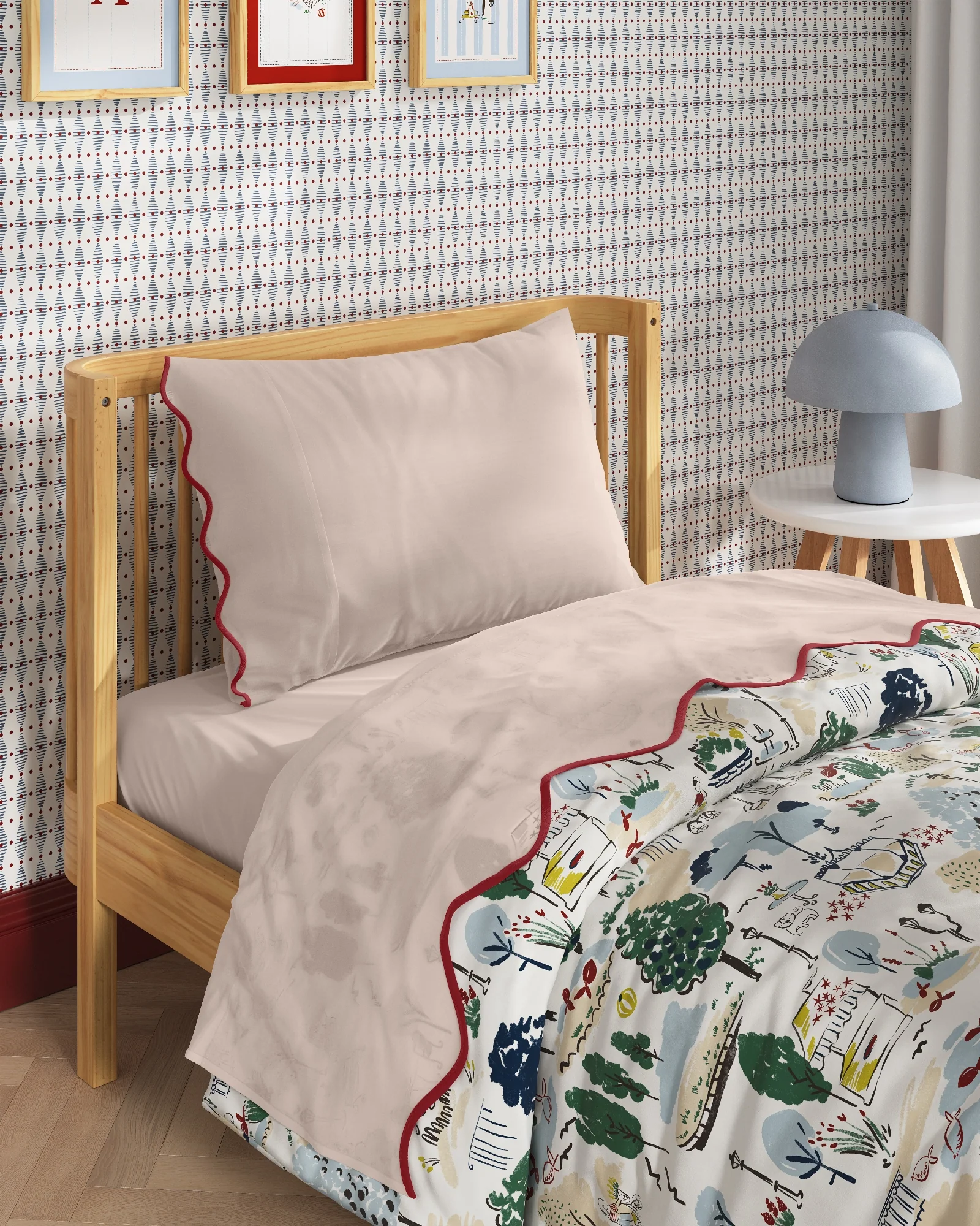 Scallop Edge Twin Sheet Set - Image 9