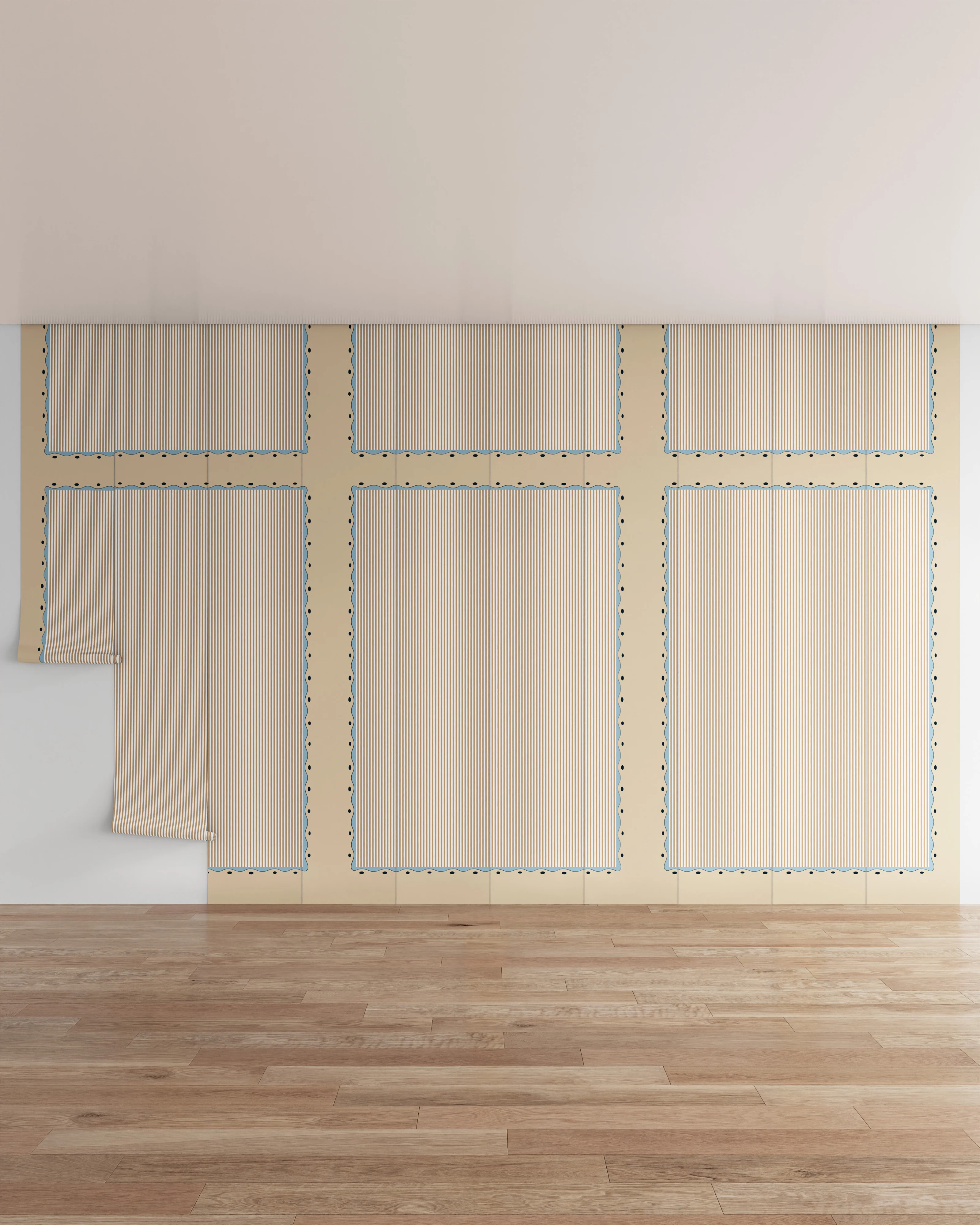 Scallop Stripe Wall Mural - Image 12