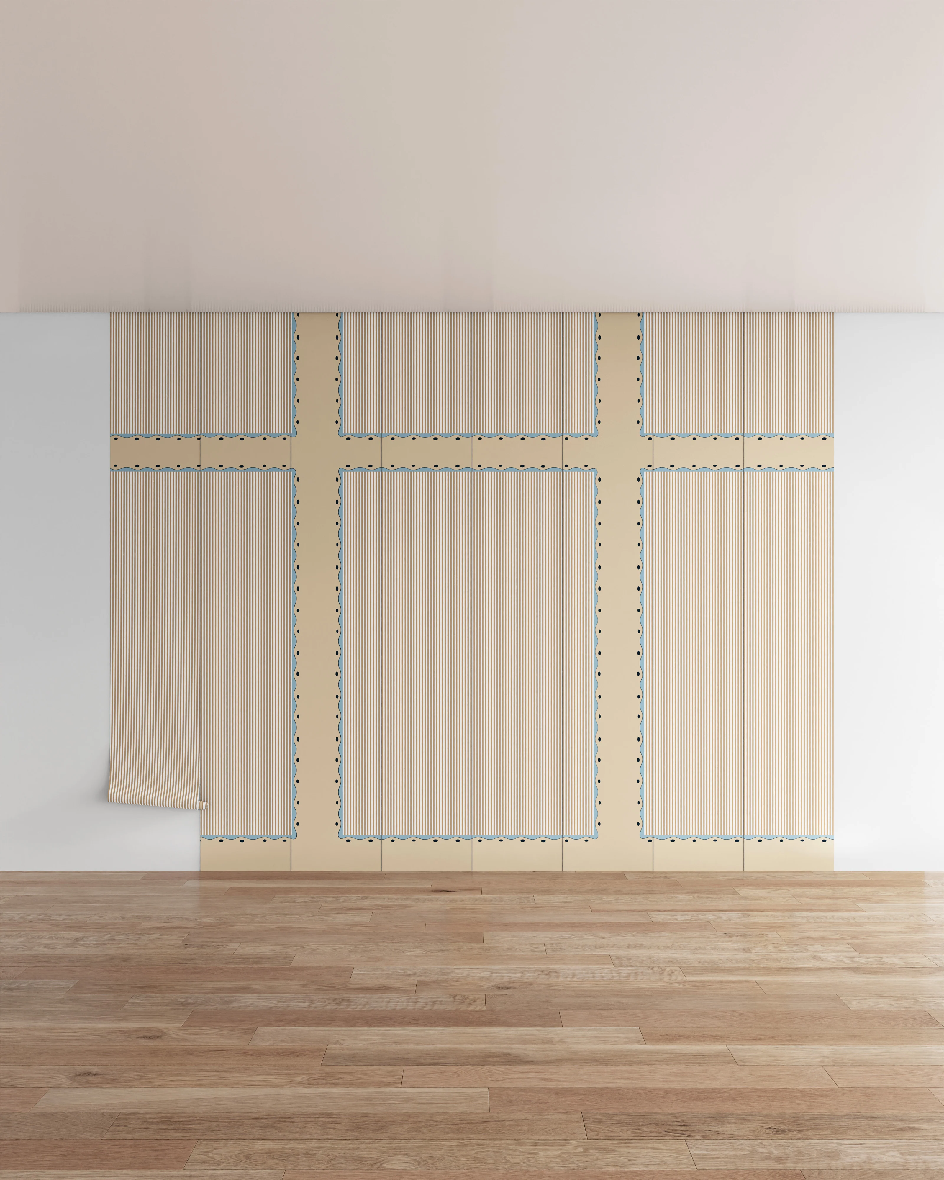 Scallop Stripe Wall Mural - Image 13