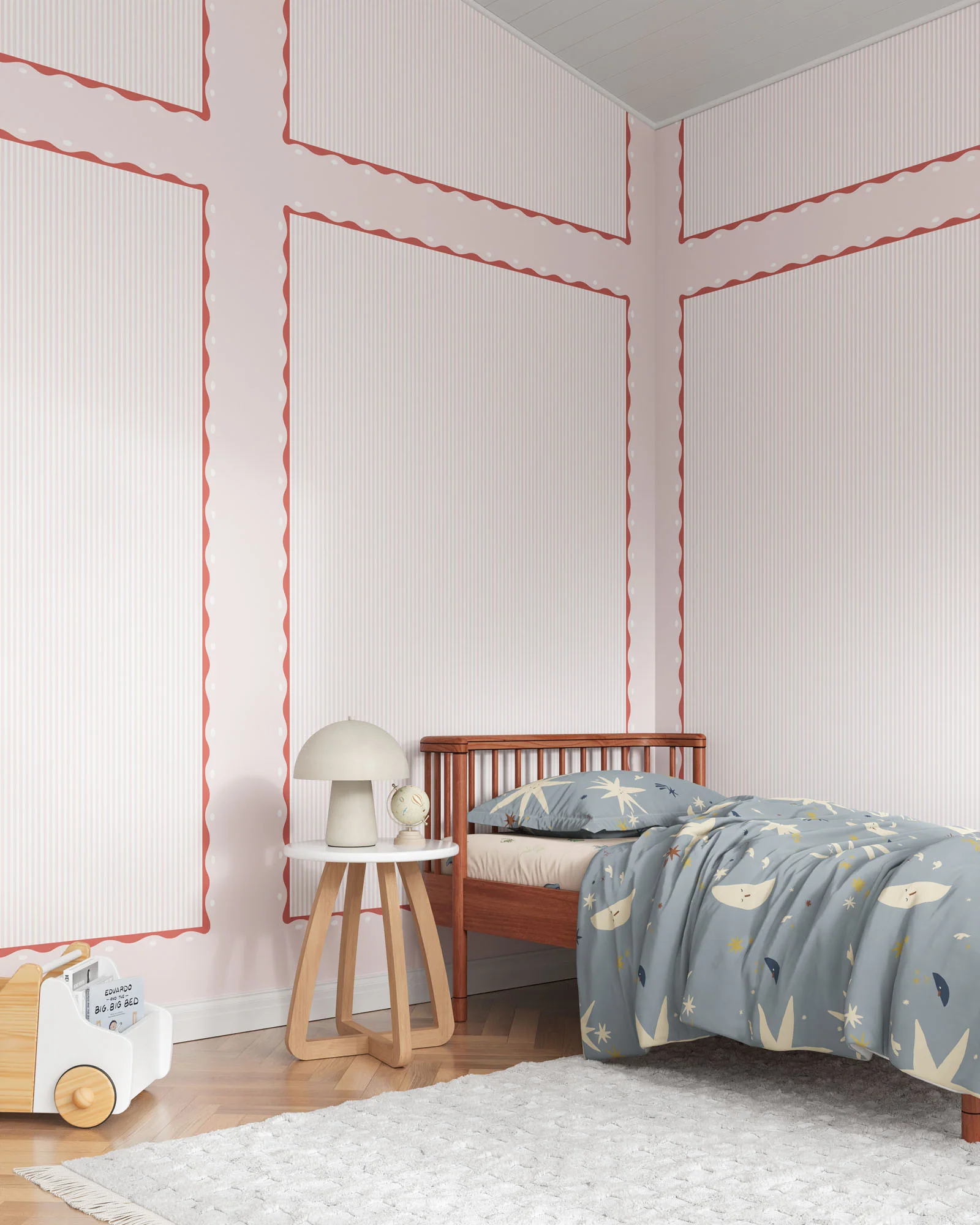 Scallop Stripe Wall Mural - Image 15