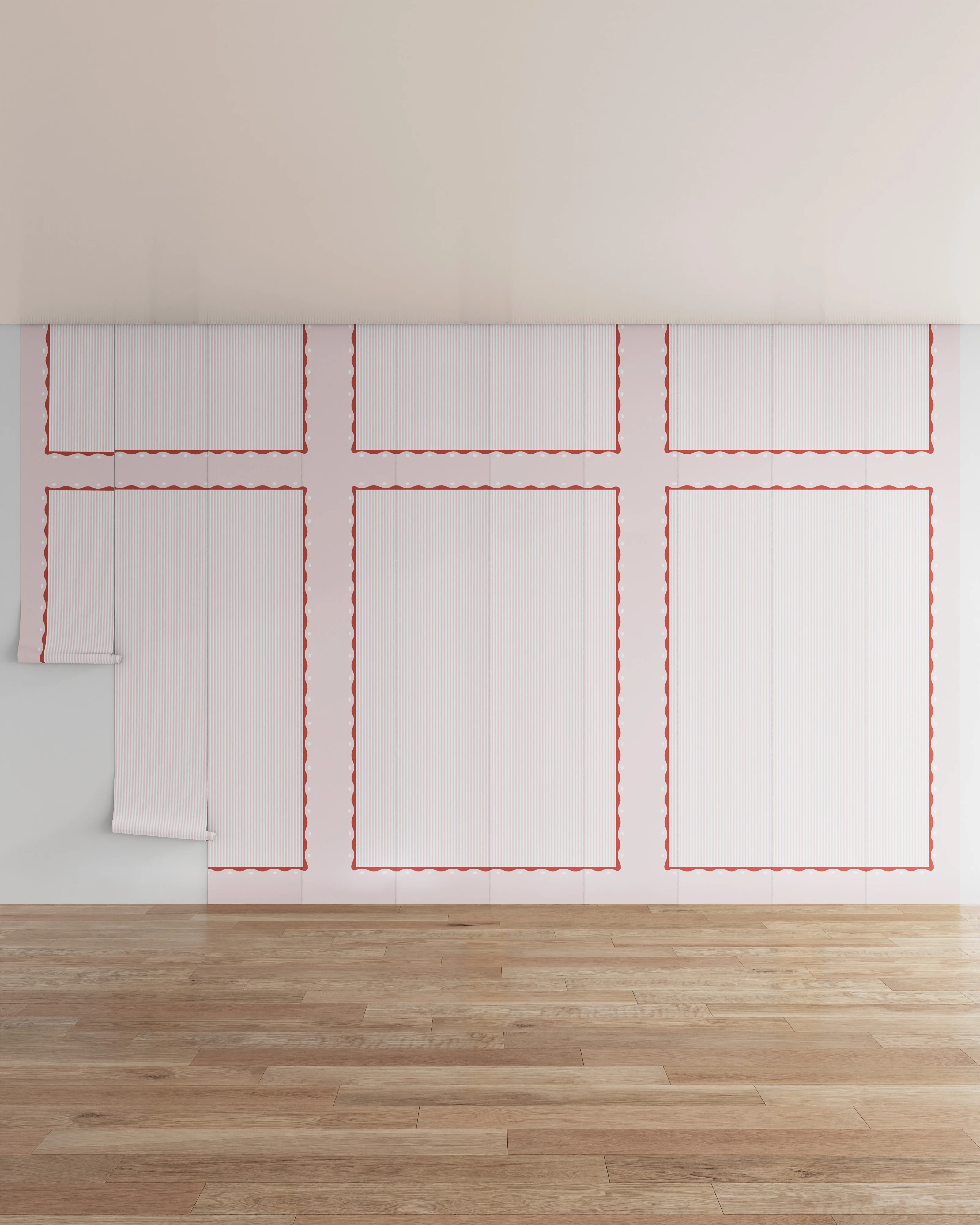 Scallop Stripe Wall Mural - Image 17