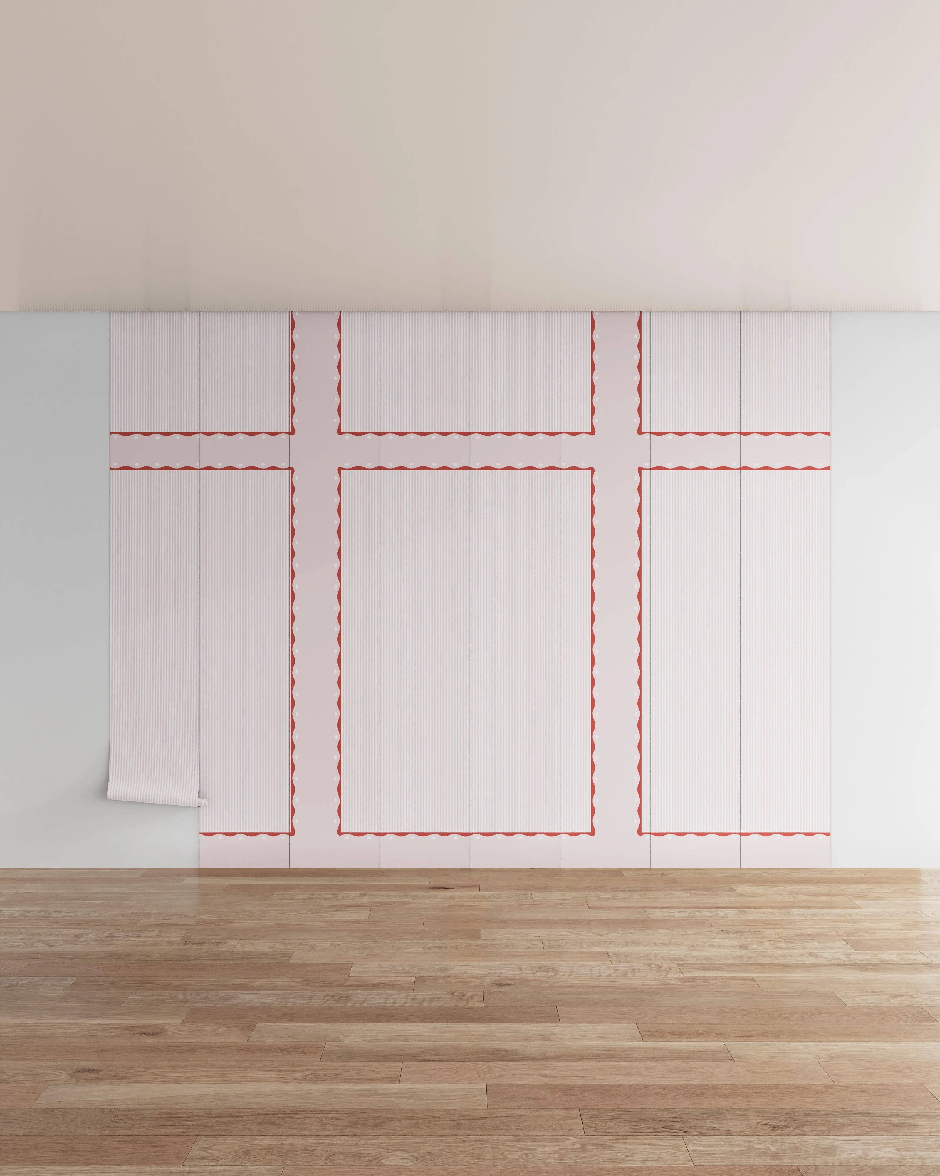 Scallop Stripe Wall Mural - Image 18