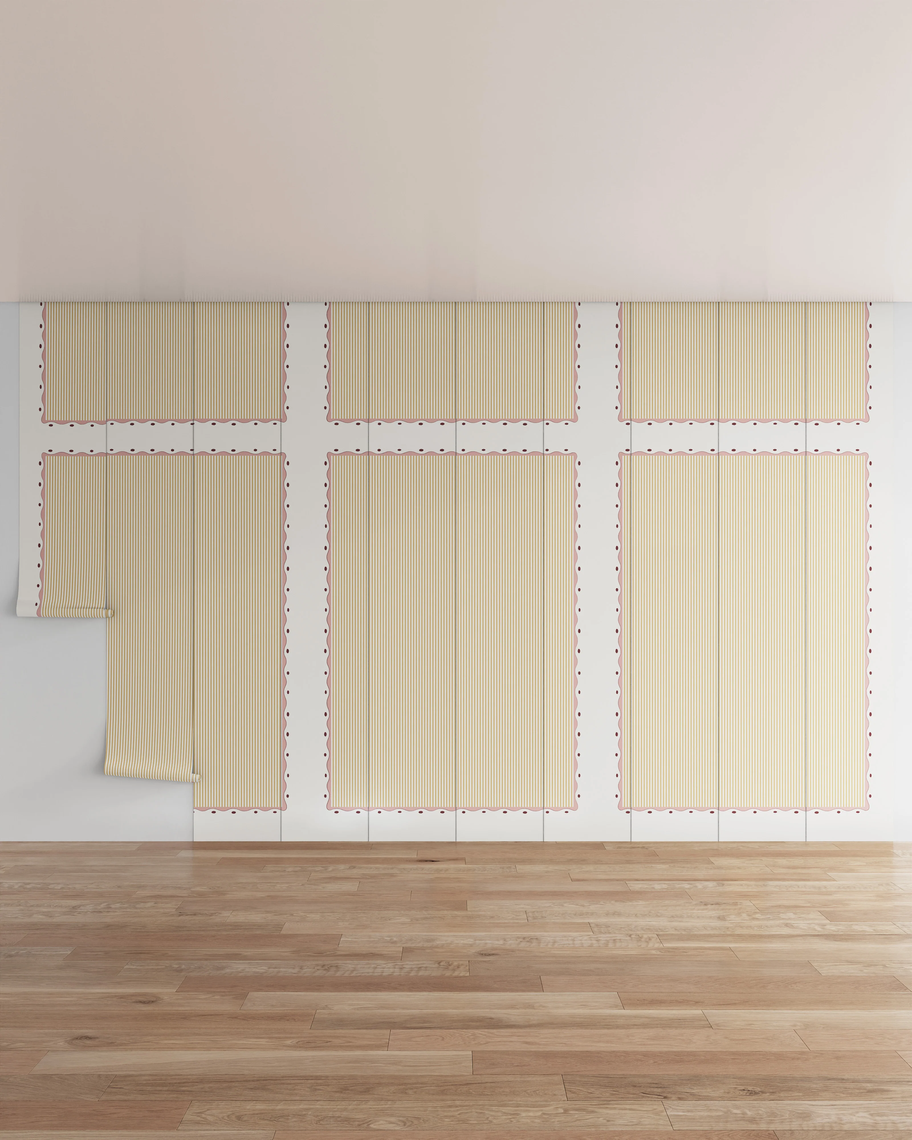 Scallop Stripe Wall Mural - Image 23