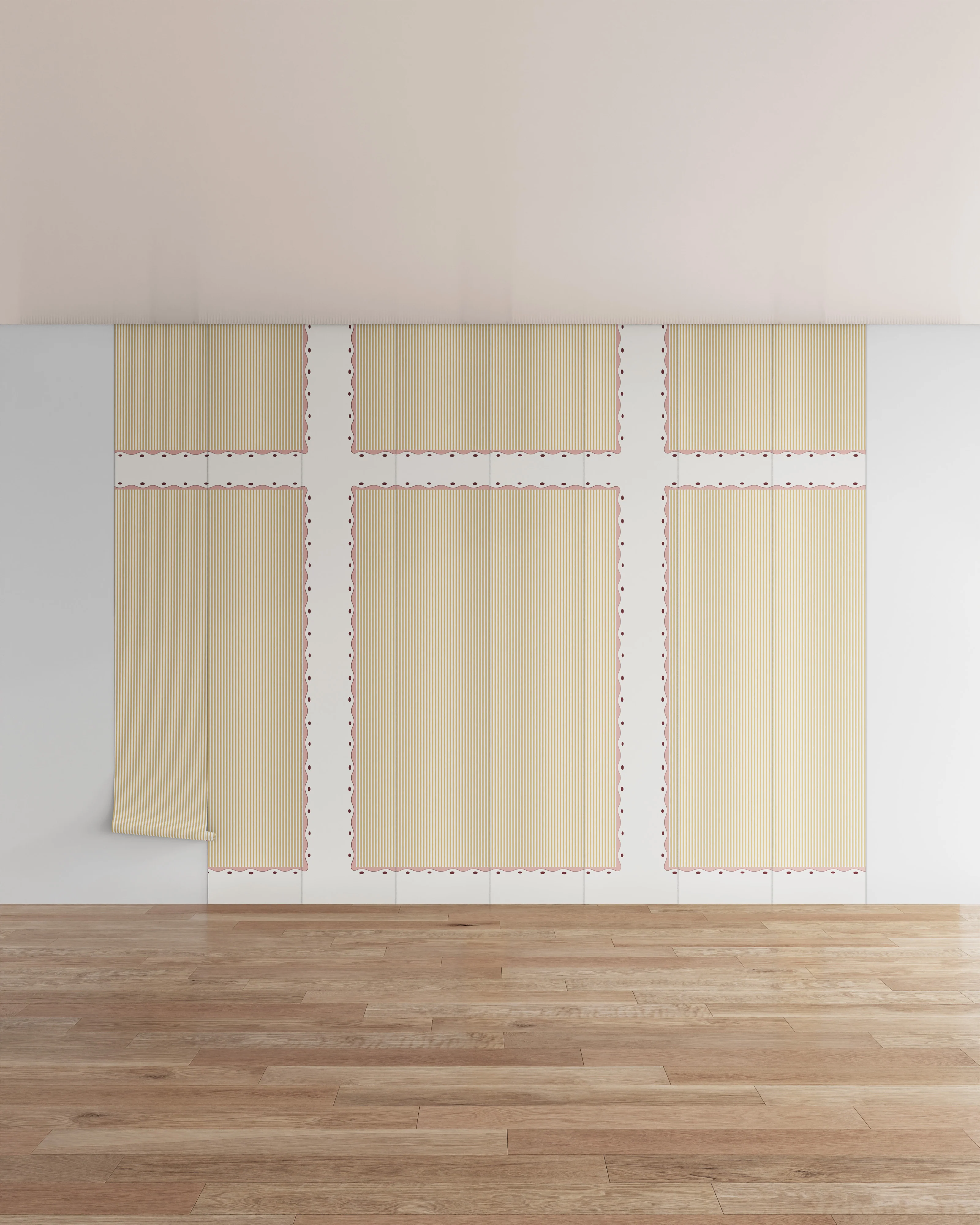 Scallop Stripe Wall Mural - Image 24
