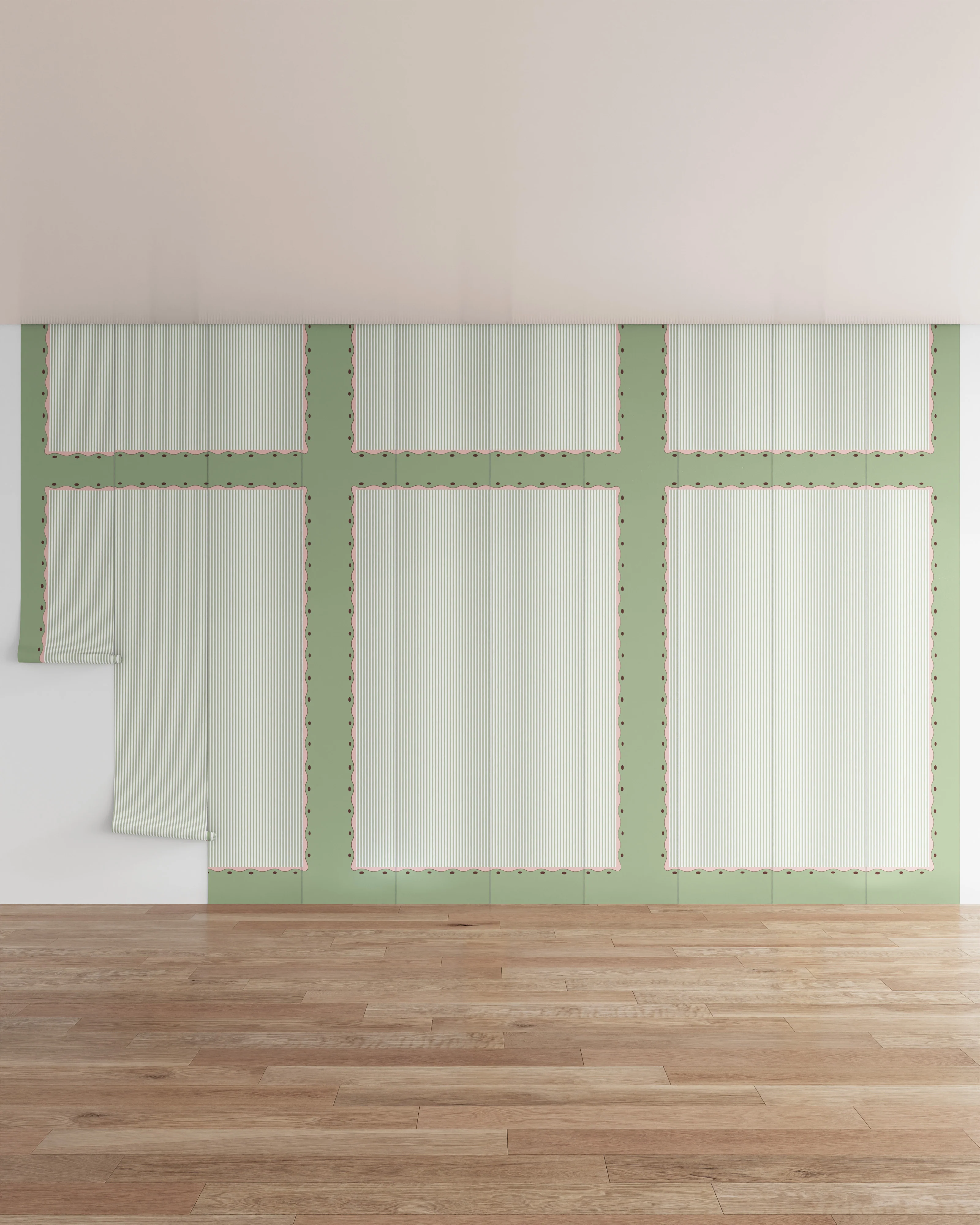 Scallop Stripe Wall Mural - Image 5