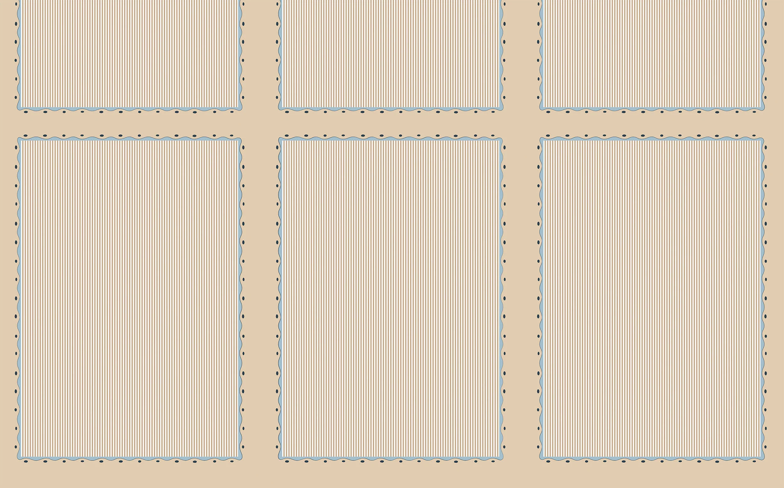 Scallop Stripe Wall Mural - Image 7