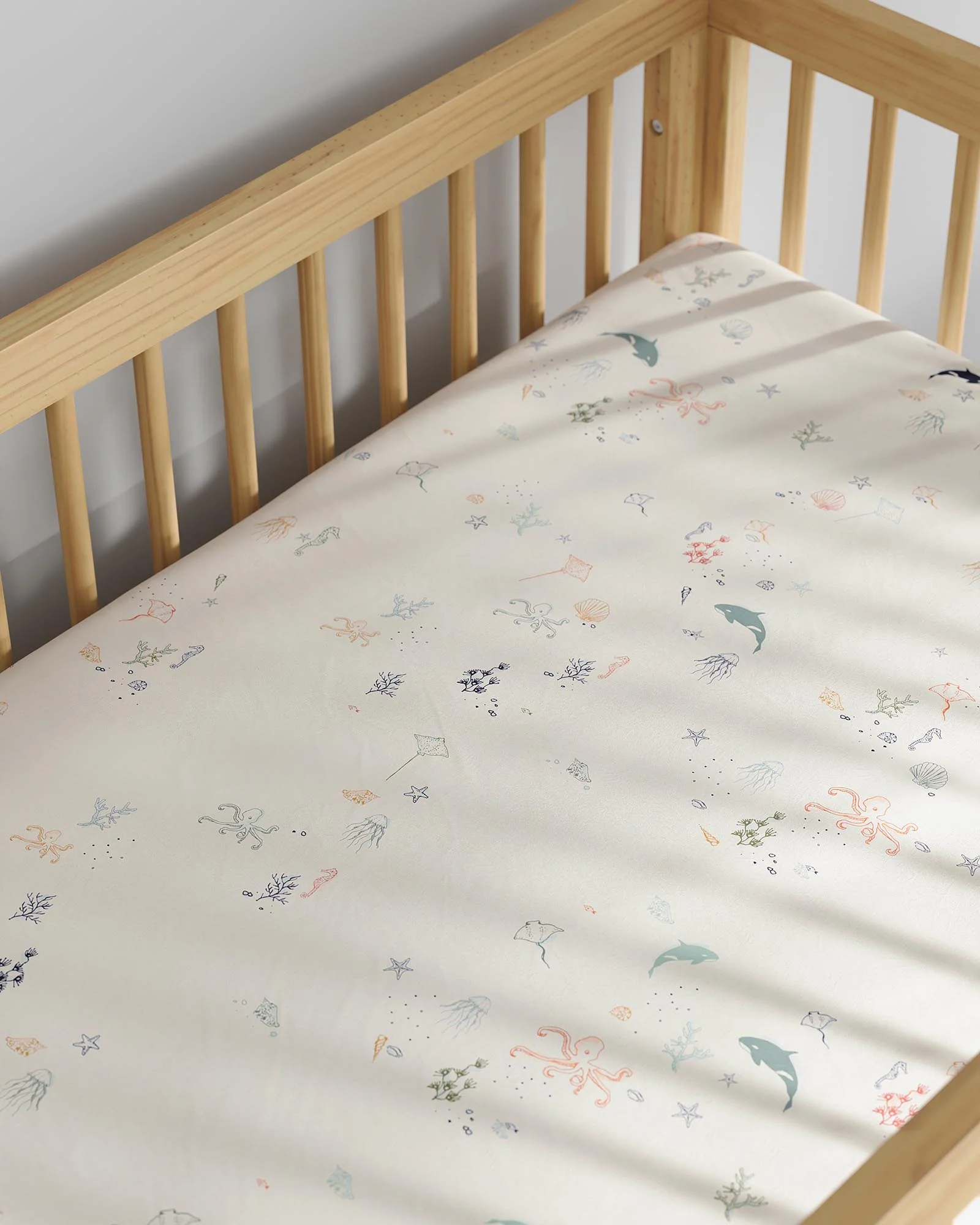 Seascape Crib Sheet Set - Image 4
