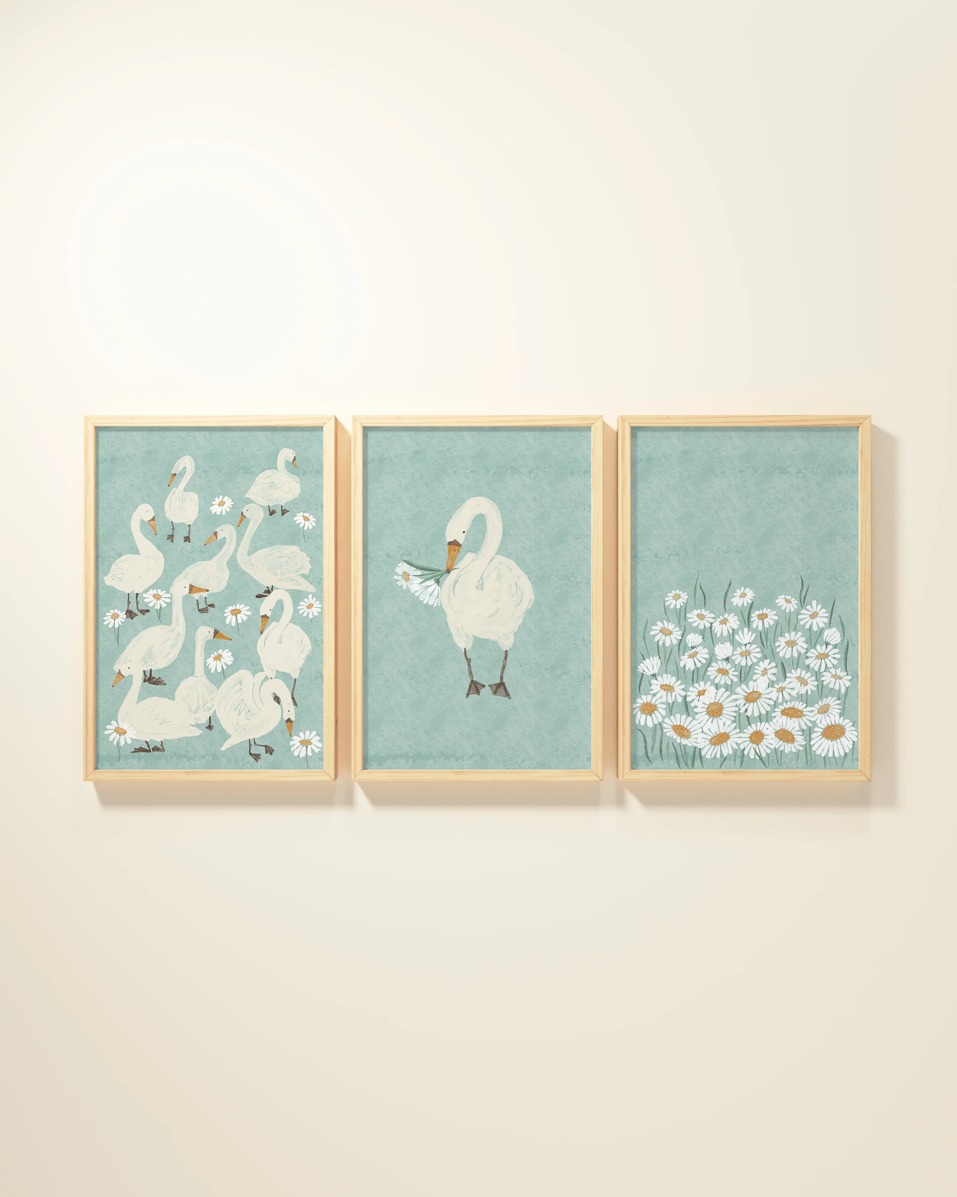 Several Swans Framed Wall Art Set - Image 16