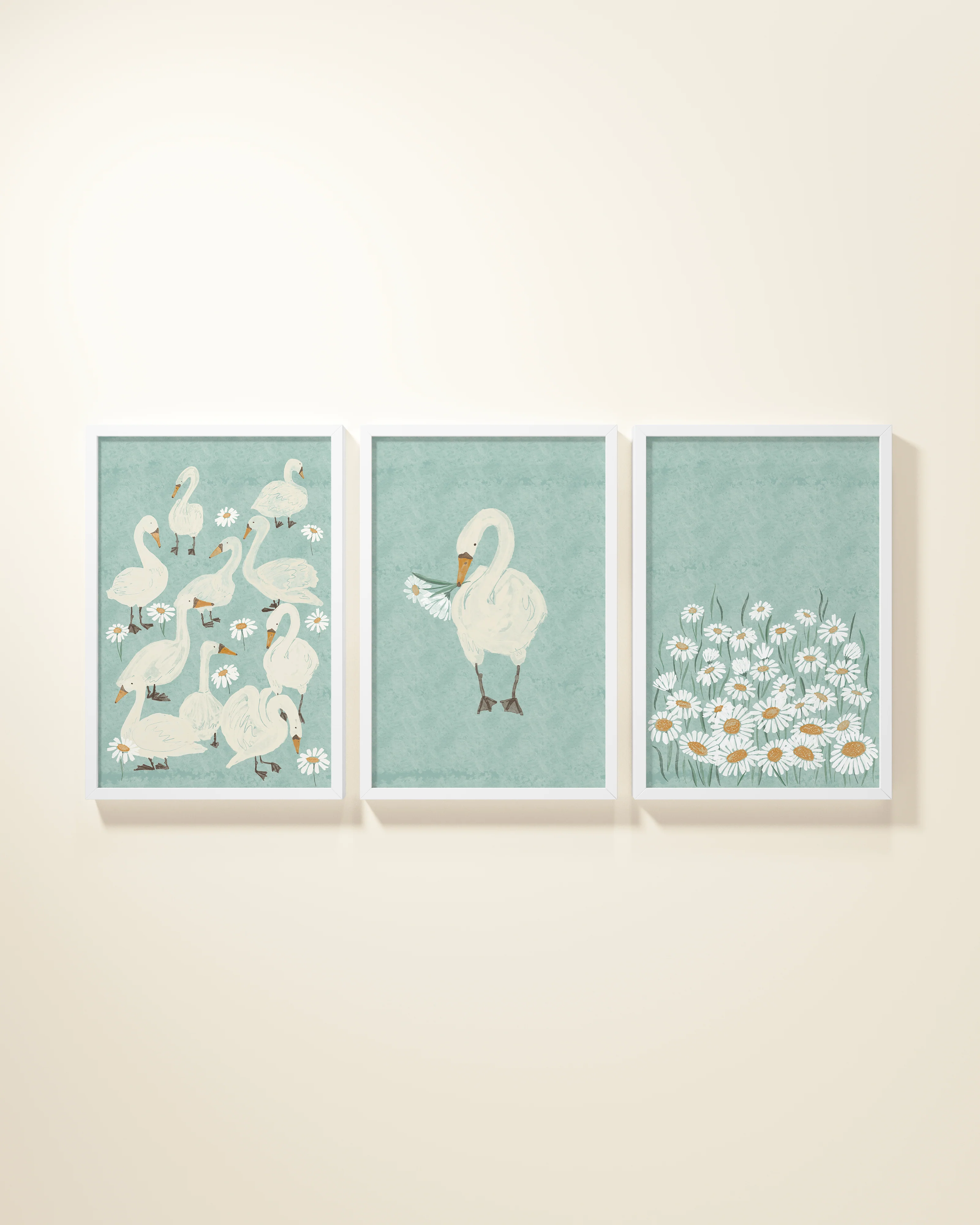 Several Swans Framed Wall Art Set - Image 17