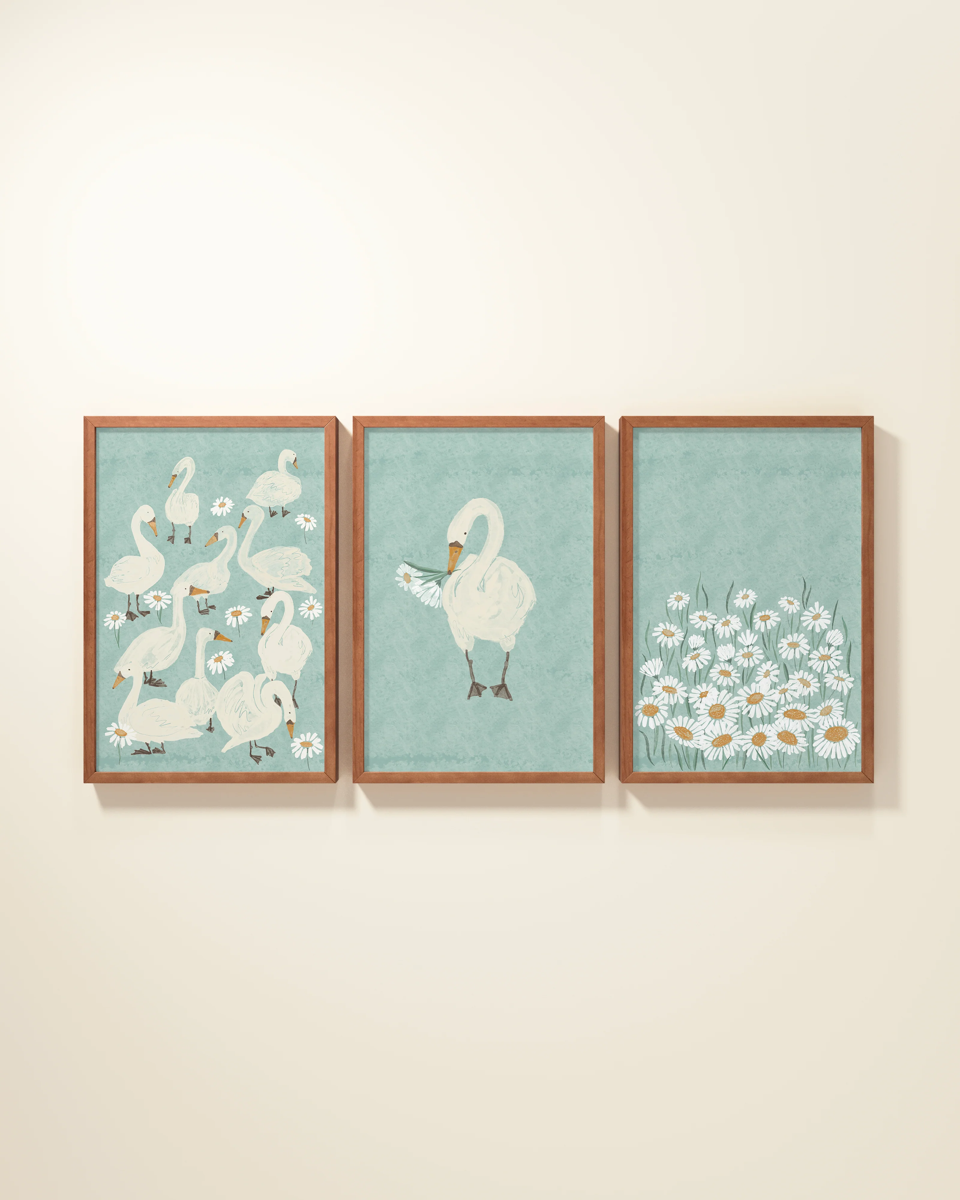 Several Swans Framed Wall Art Set - Image 18