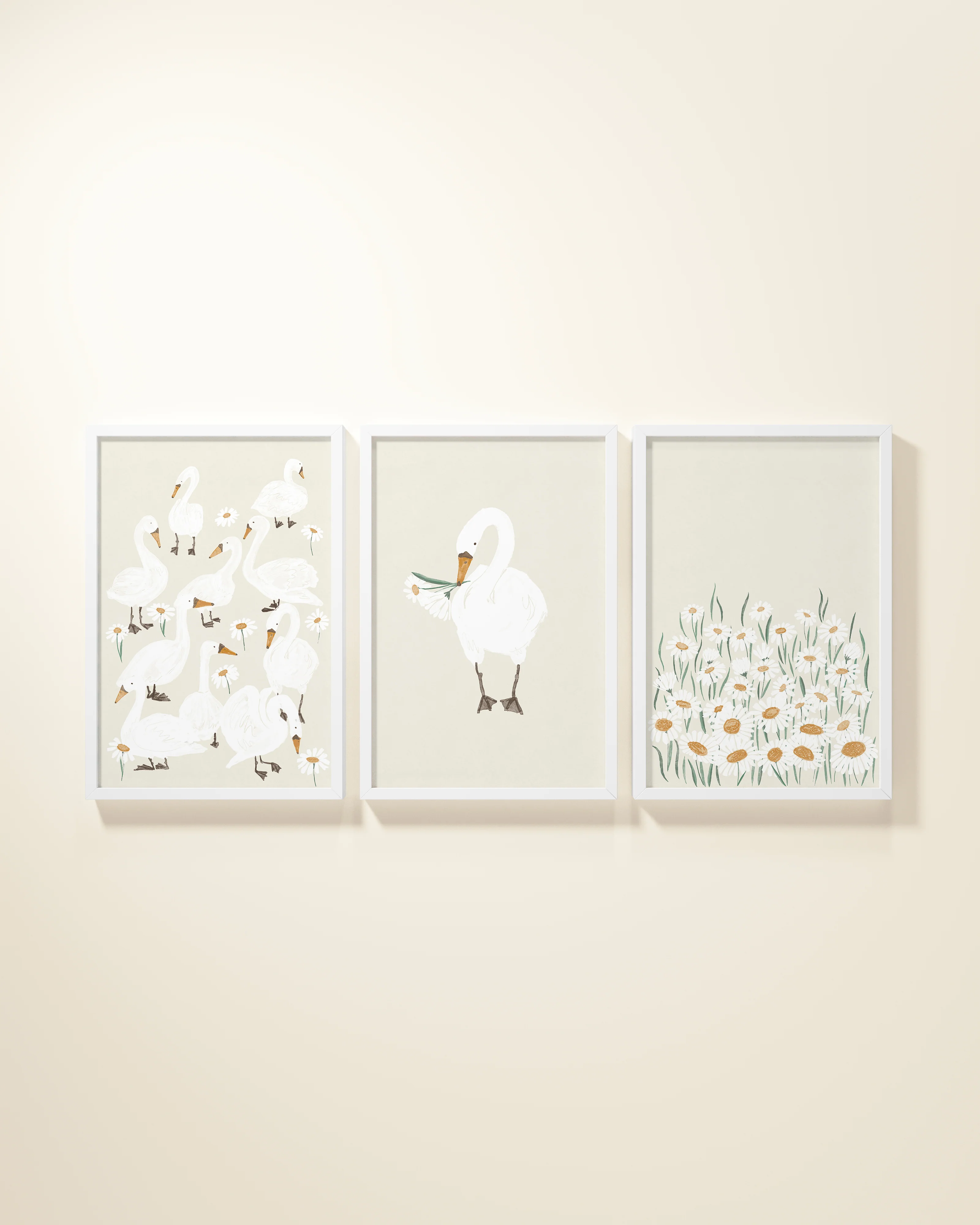 Several Swans Framed Wall Art Set - Image 7