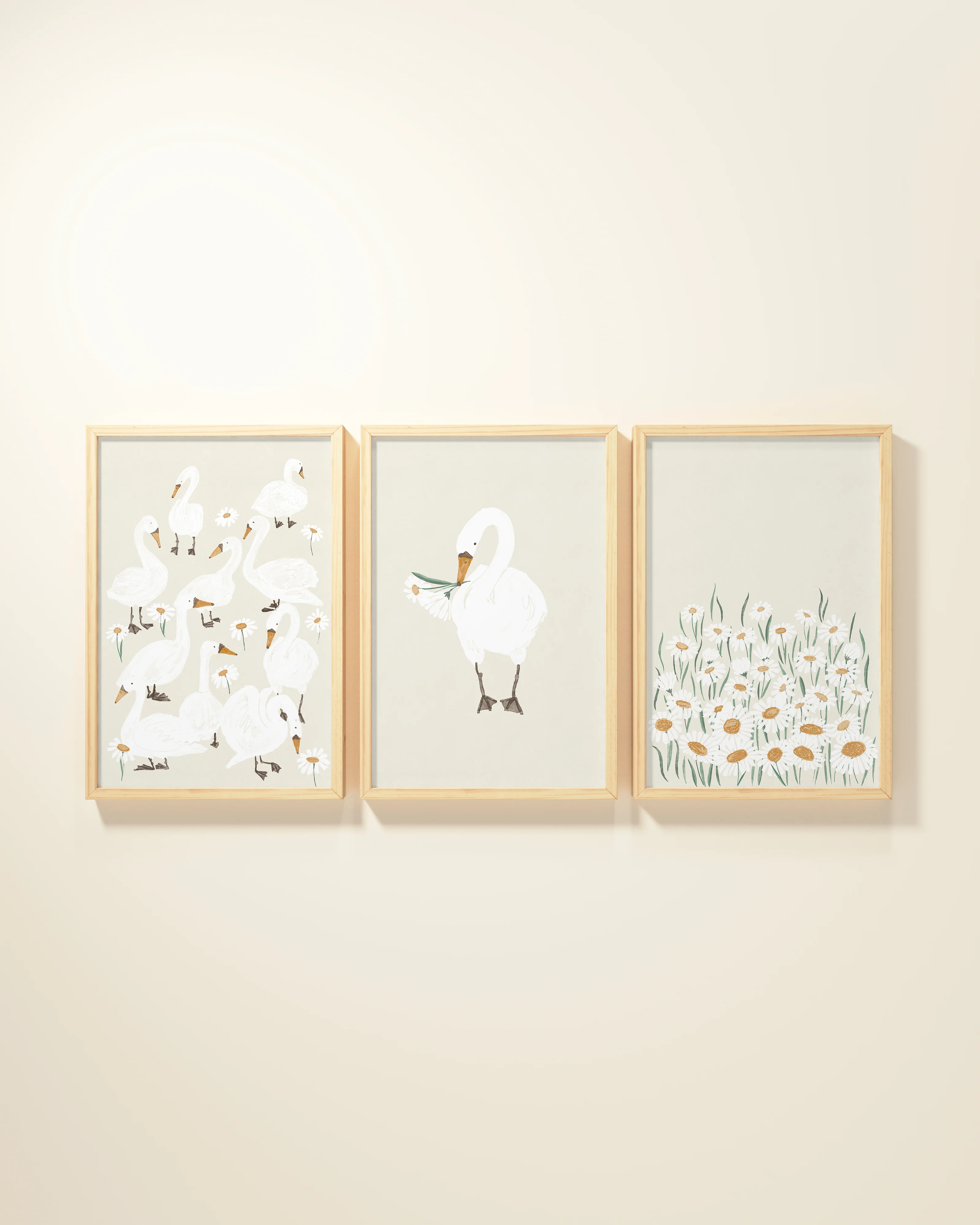 Several Swans Framed Wall Art Set - Image 8