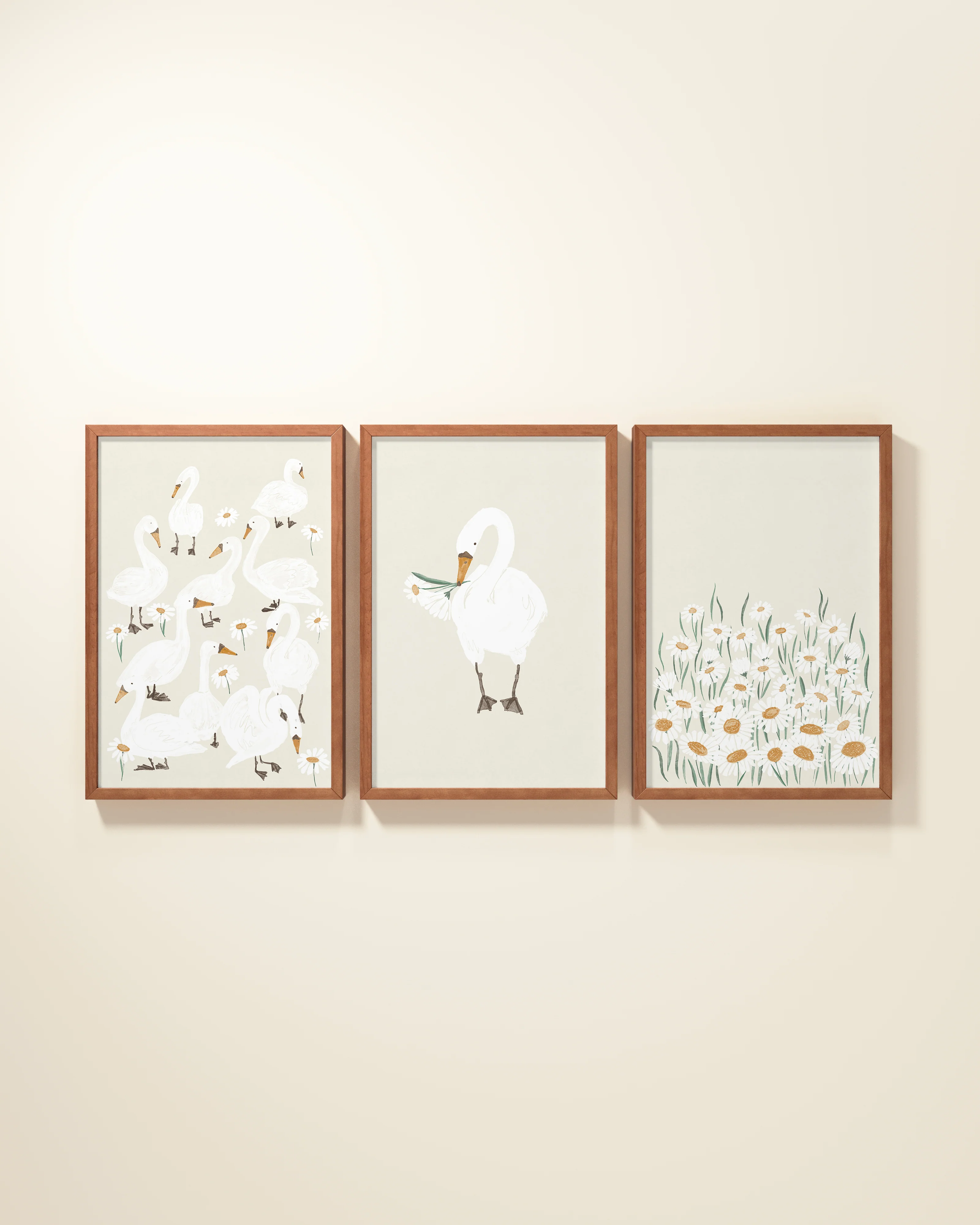 Several Swans Framed Wall Art Set - Image 9