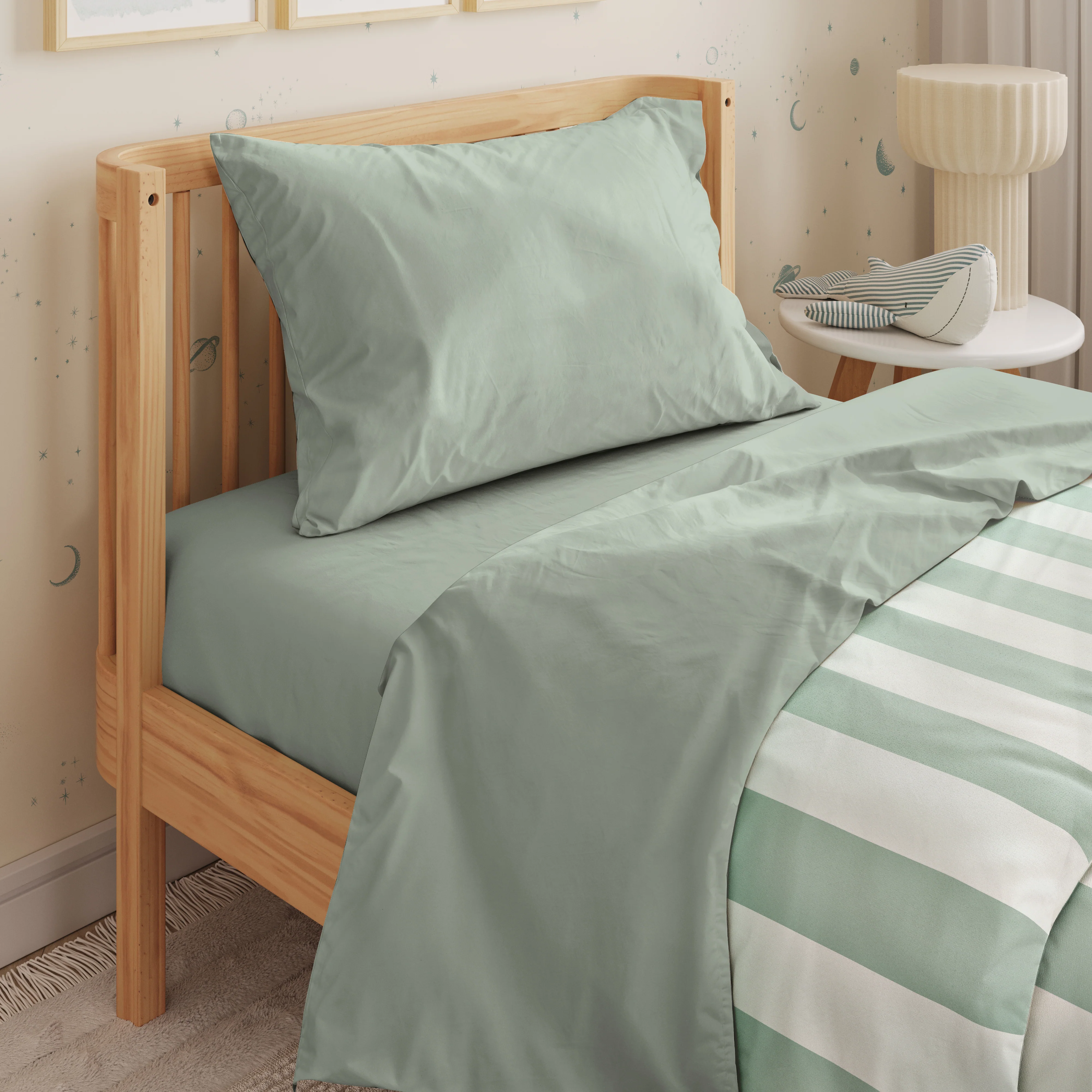 Solid Twin Sheet Set - Image 10