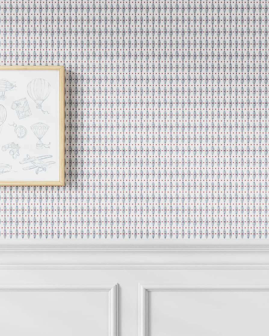 Stitched Spots Wallpaper