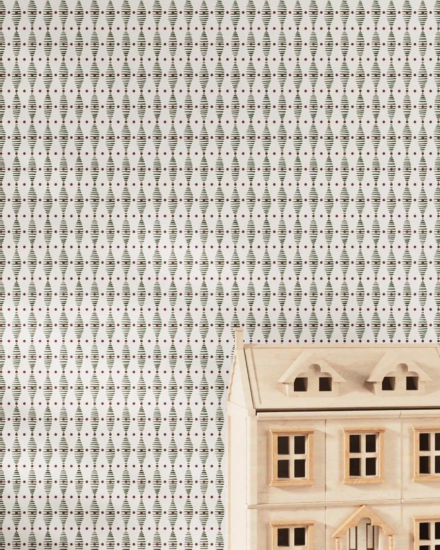 Stitched Spots Wallpaper - Image 5