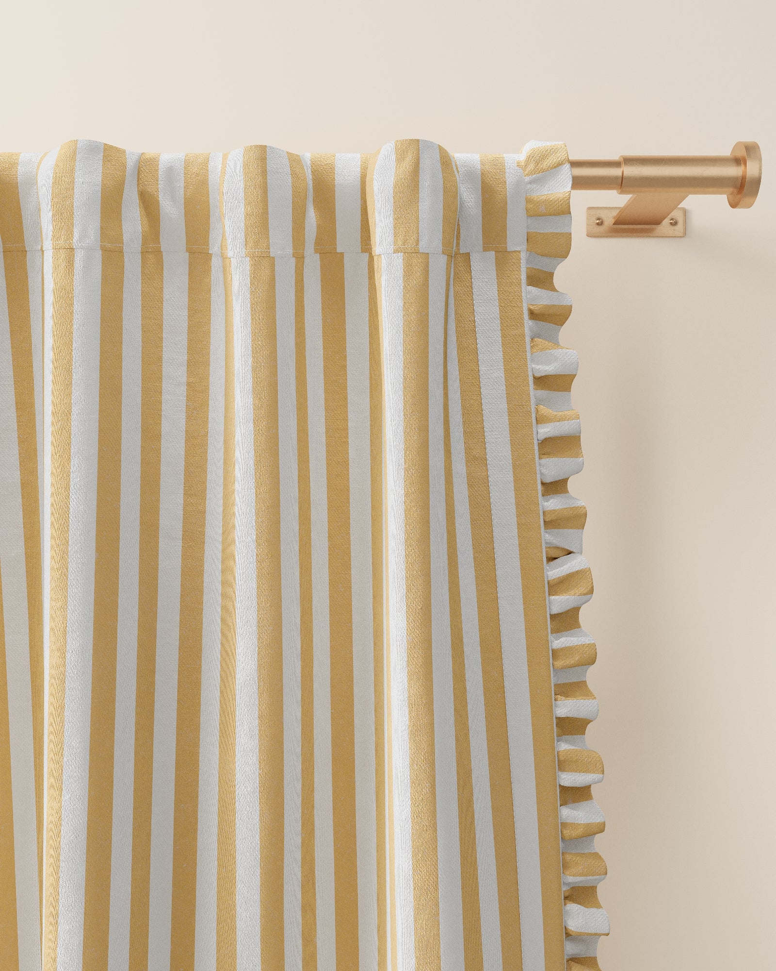 Striped Ruffle Blackout Curtain - Image 9