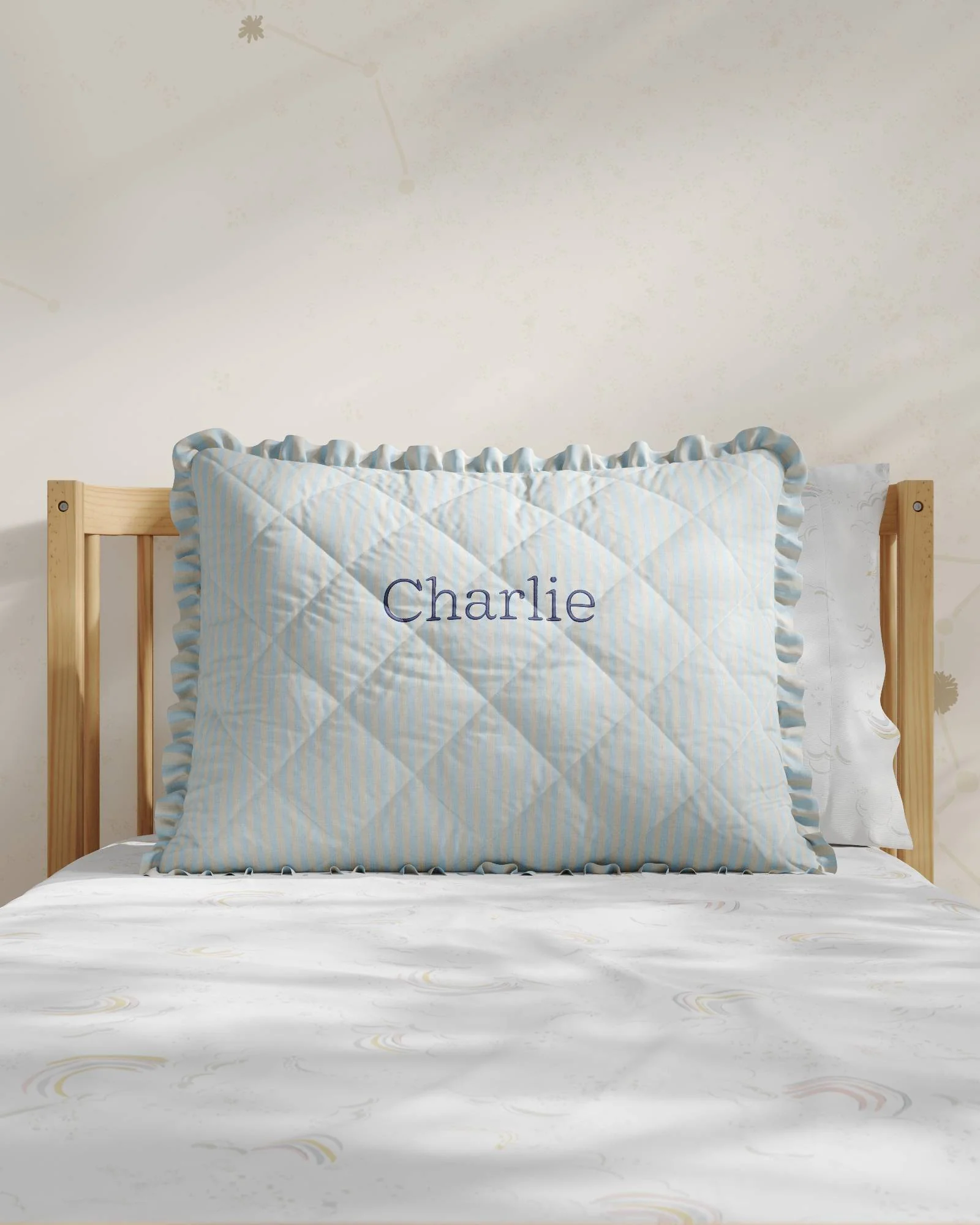 Ruffled Striped Twin Sham - Image 4