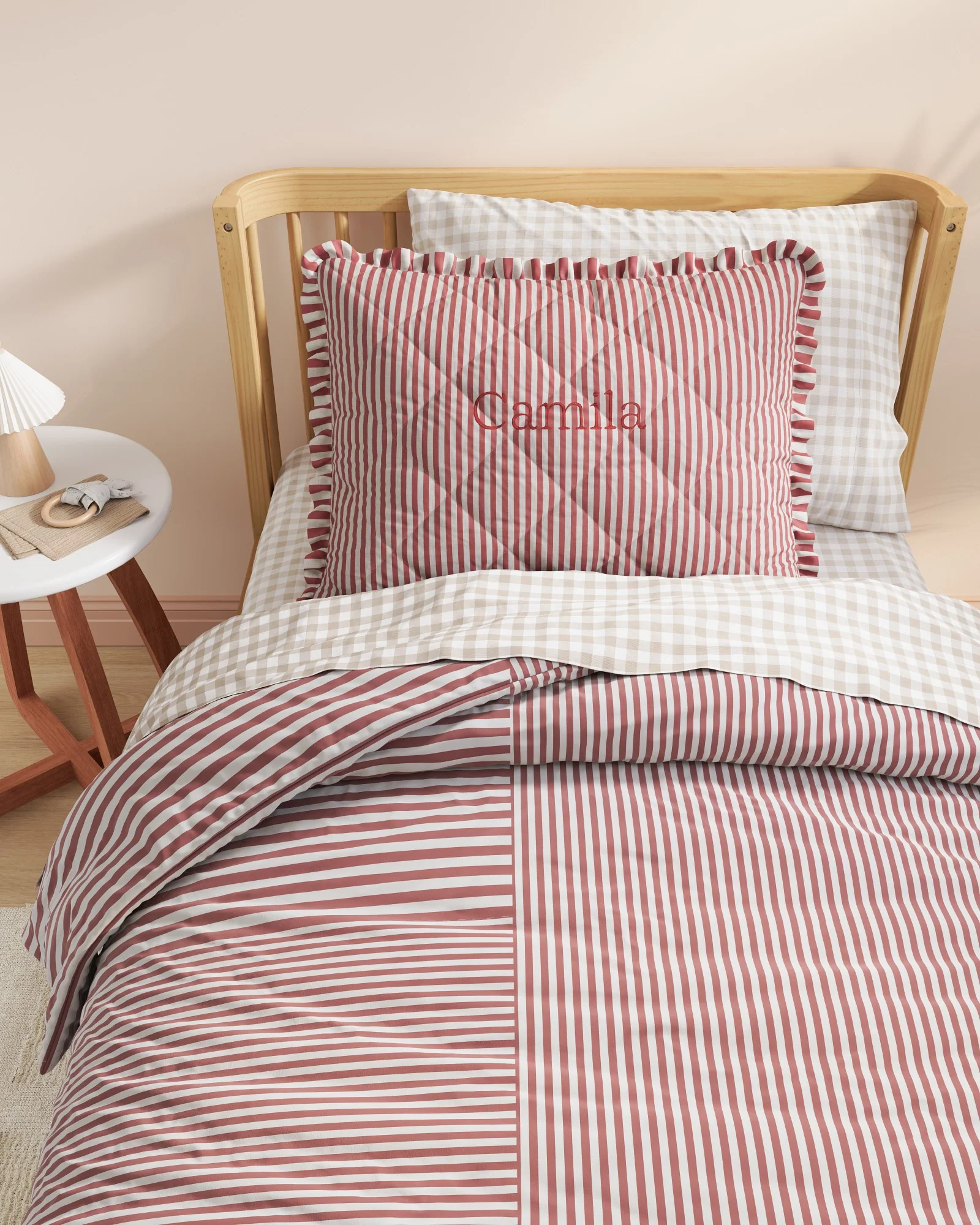 Ruffled Striped Twin Sham - Image 6