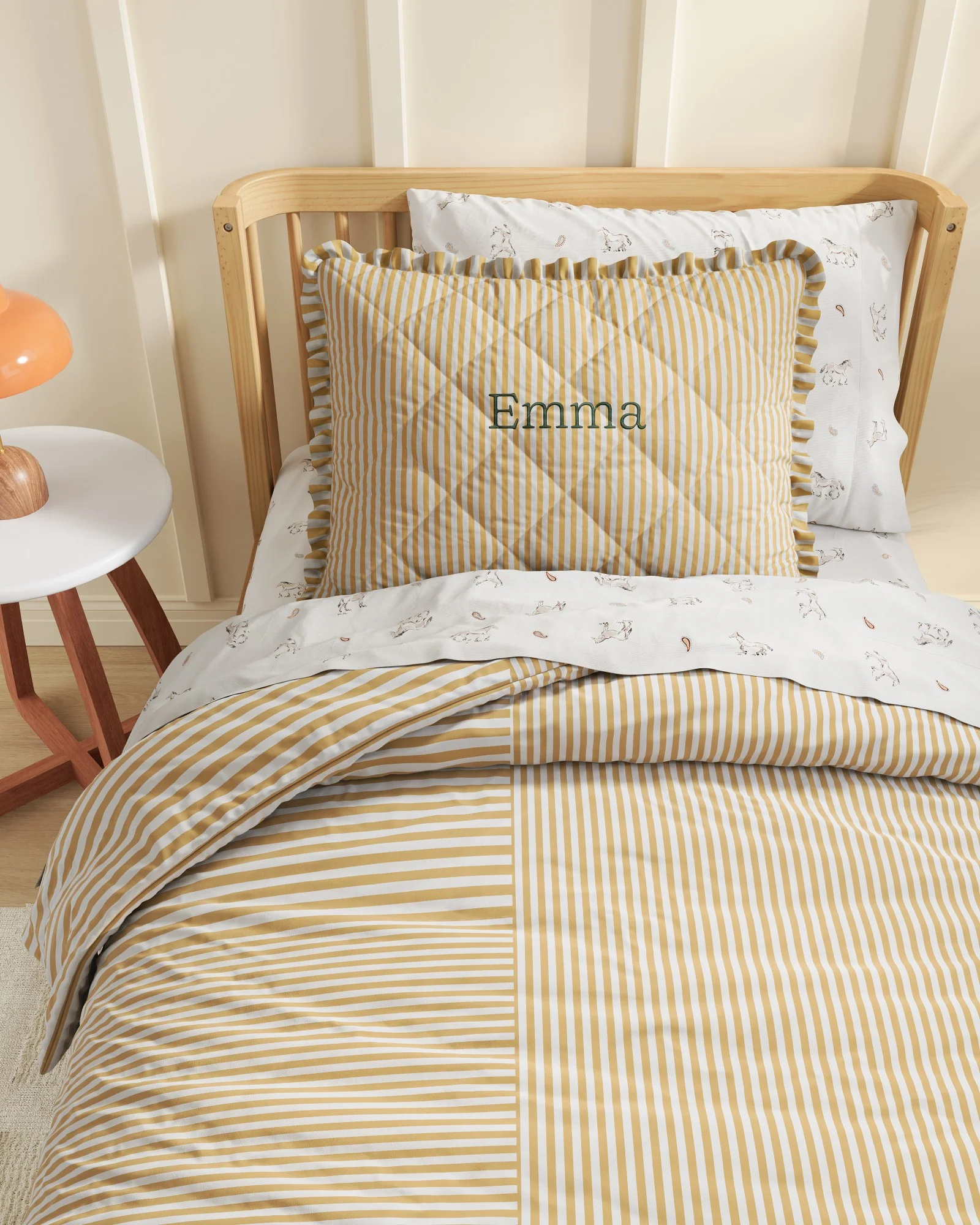 Ruffled Striped Twin Sham - Image 9