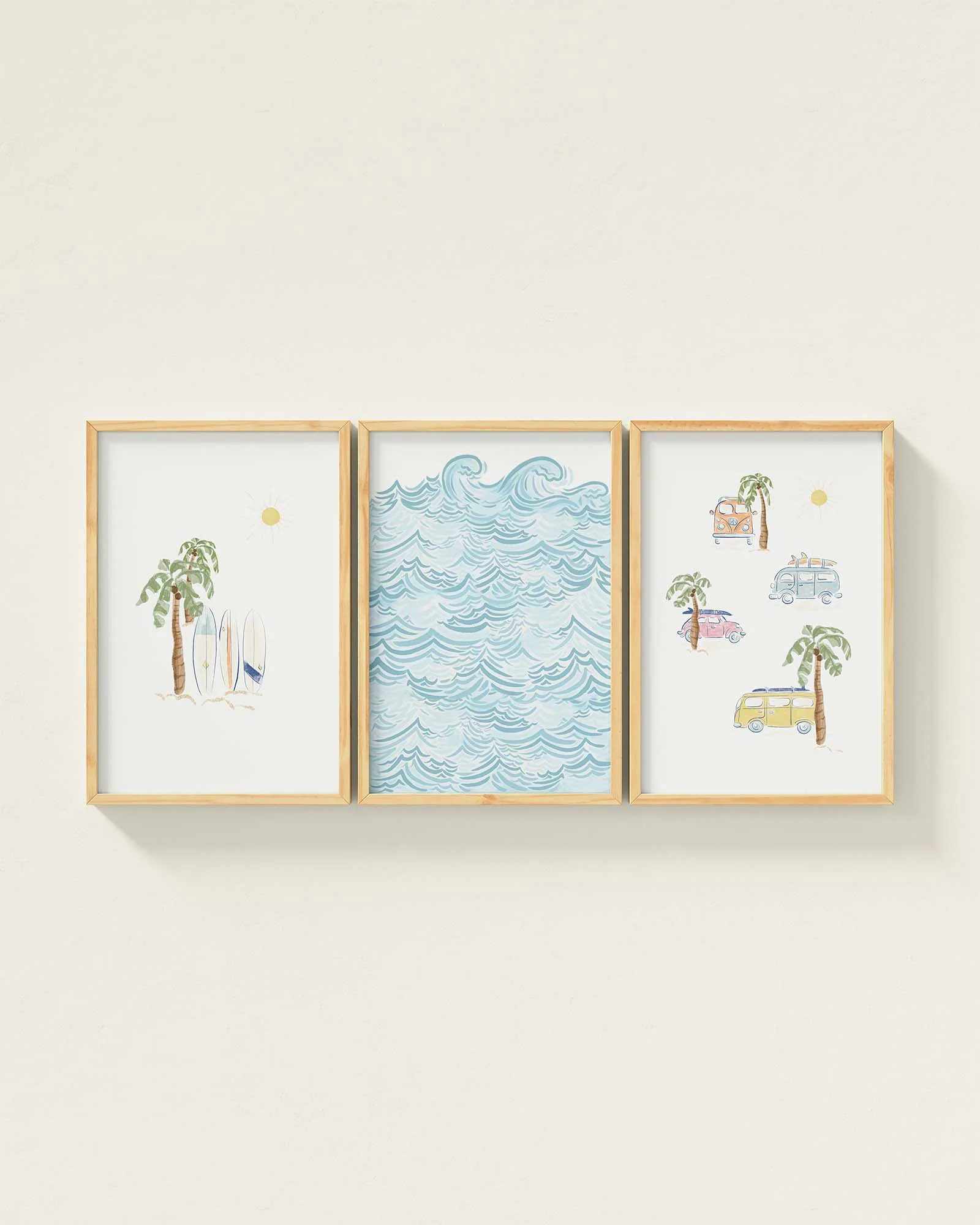 Surf’s Up Framed Wall Art Set
